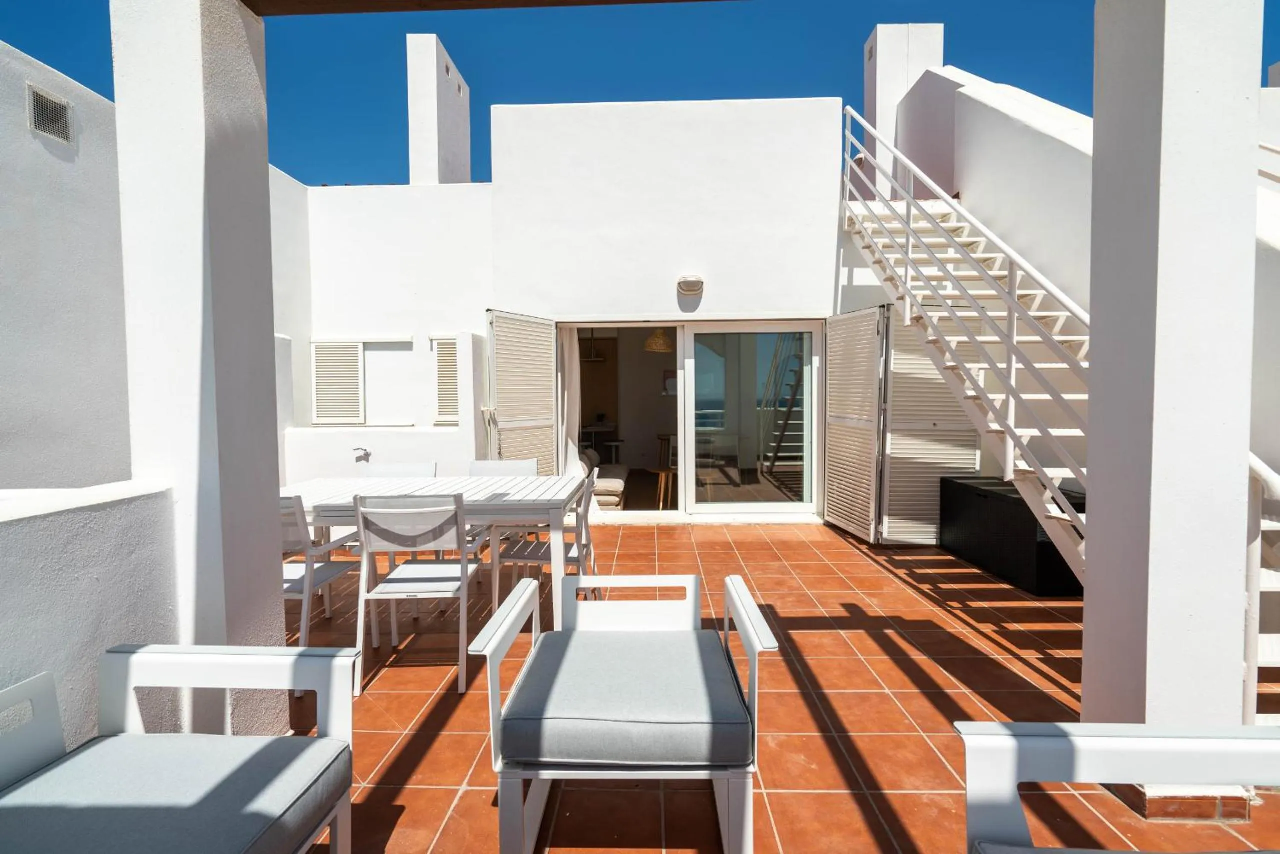 Balcony/Terrace in AlmeriaSuite Mojacar Breeze Apartments