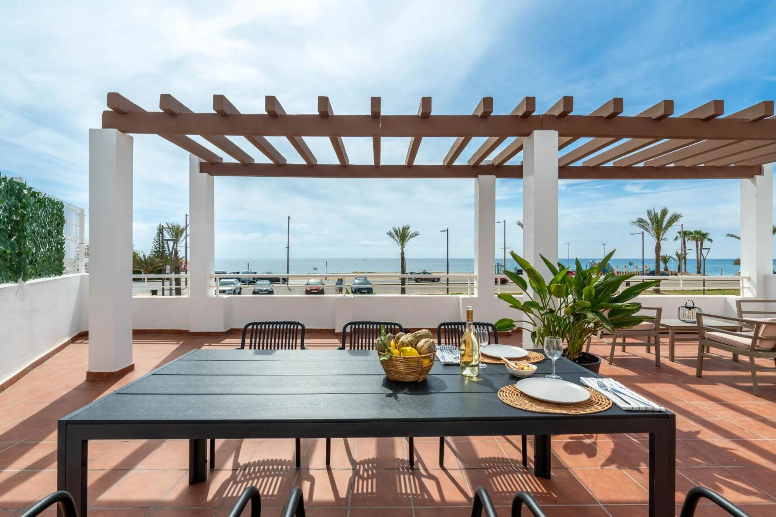 Patio in AlmeriaSuite Mojacar Breeze Apartments