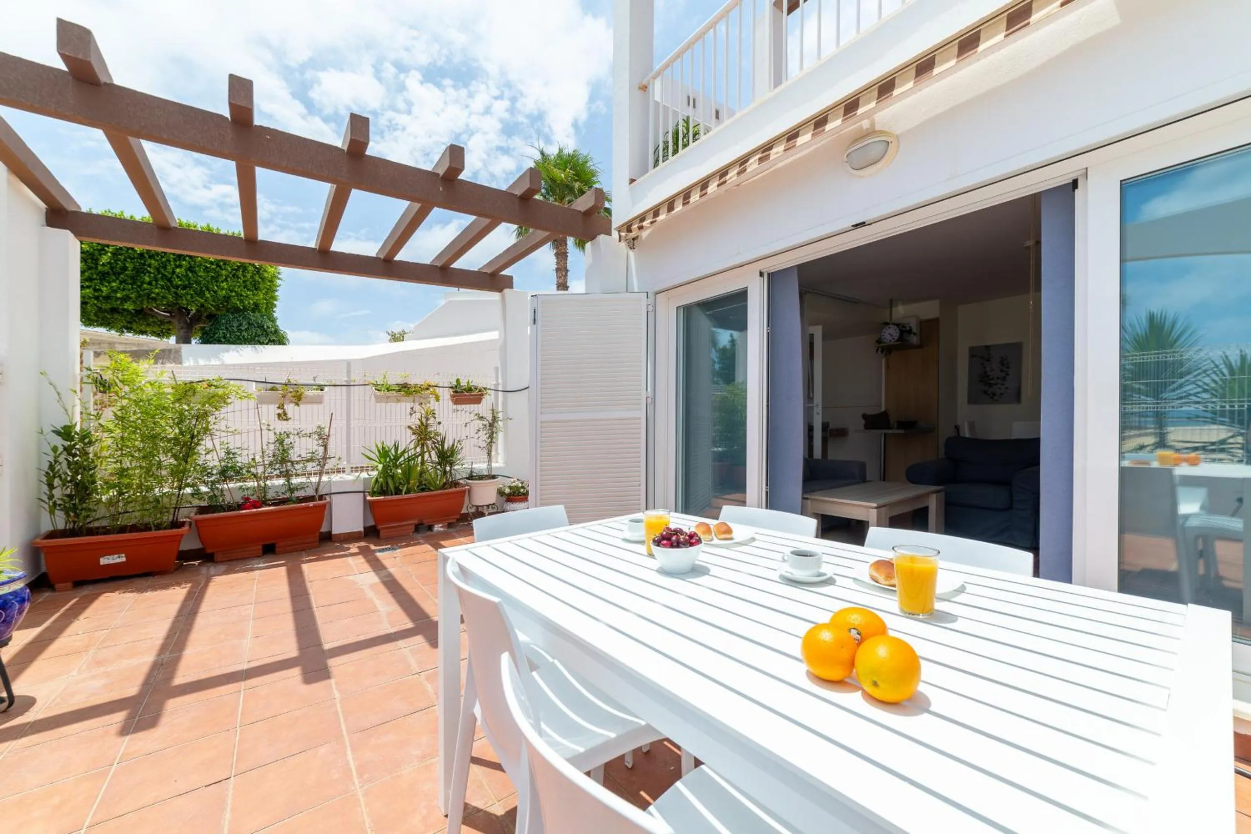 Balcony/Terrace in AlmeriaSuite Mojacar Breeze Apartments