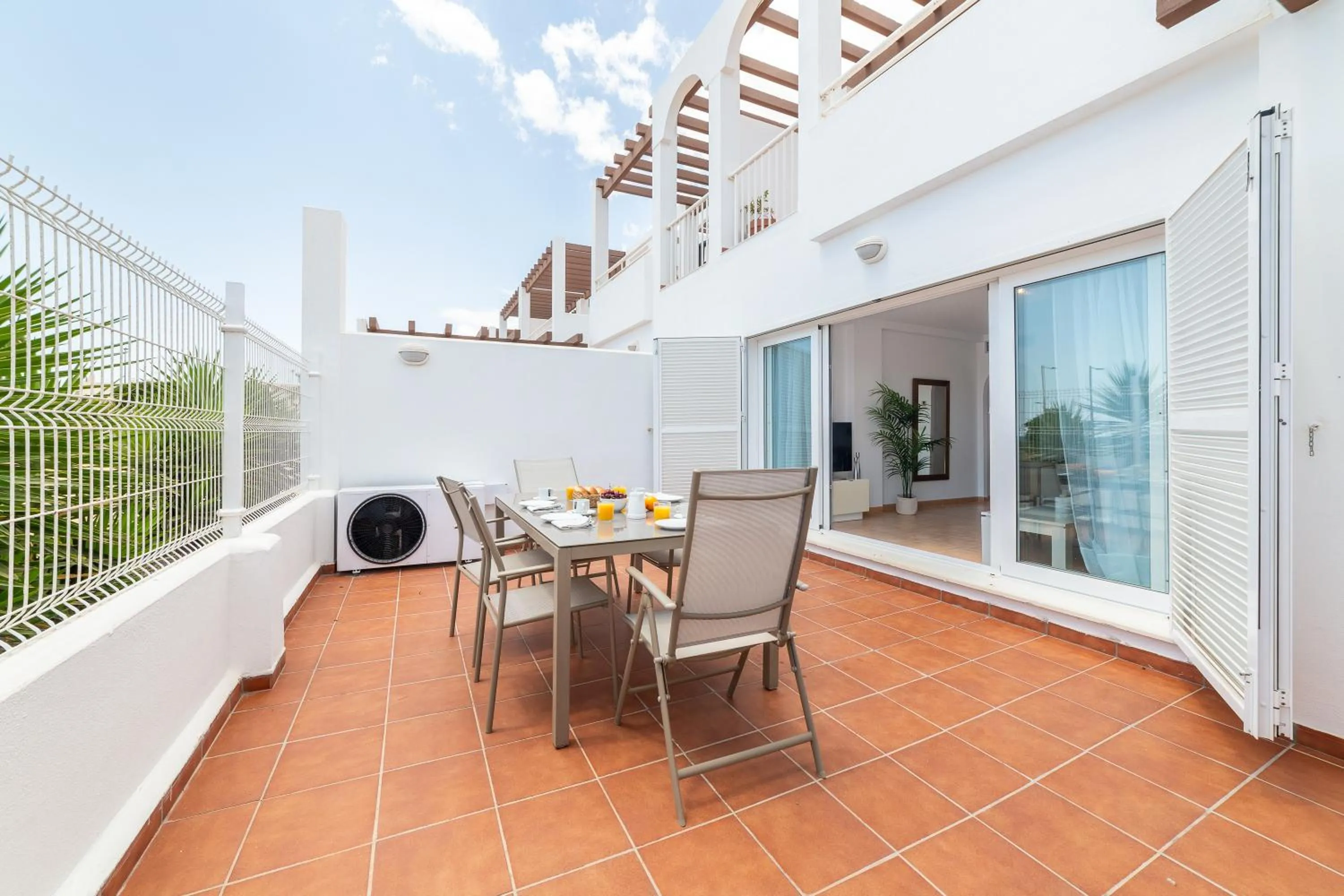 Balcony/Terrace in AlmeriaSuite Mojacar Breeze Apartments