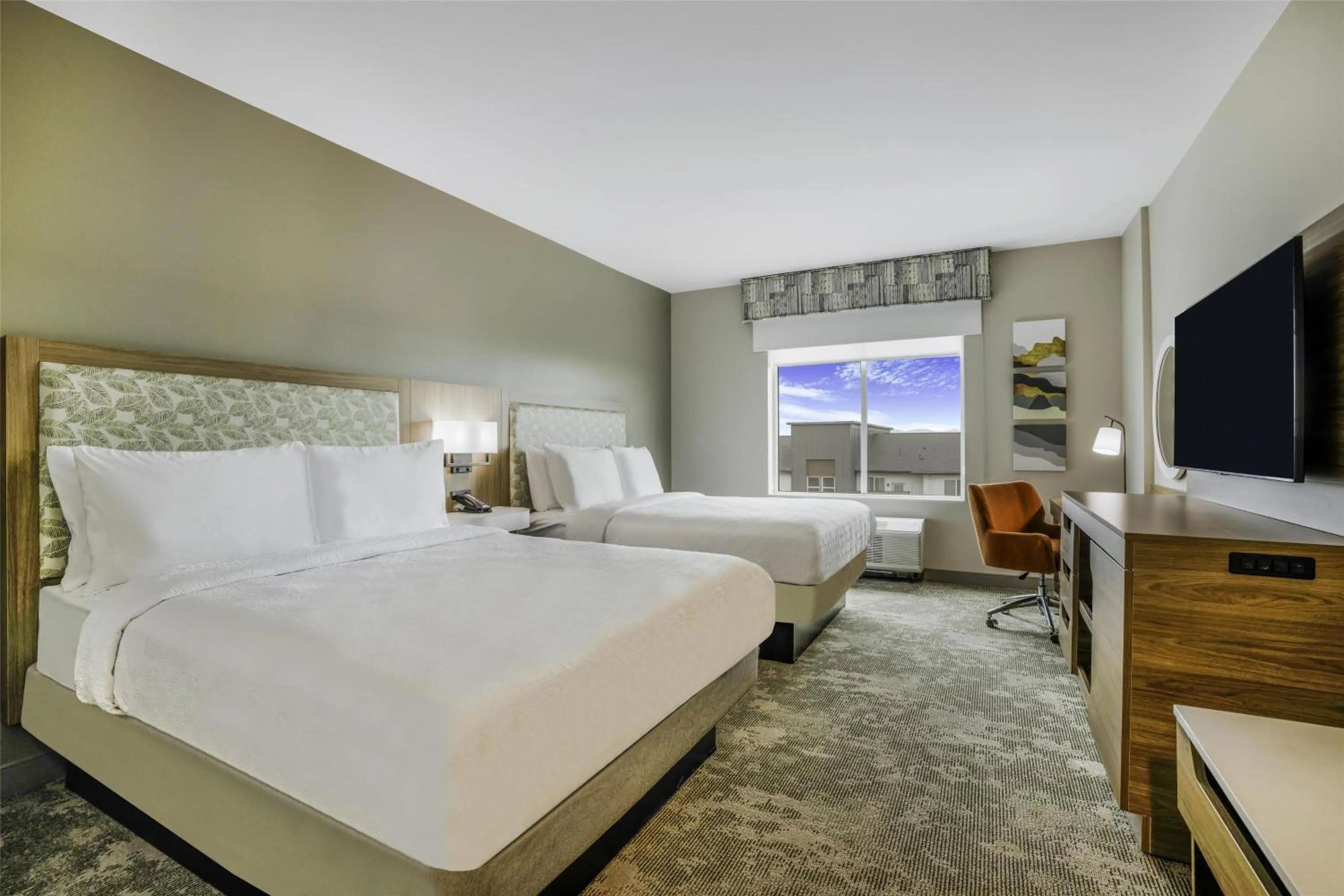 Bed in Hampton Inn Aurora Medical Center Denver