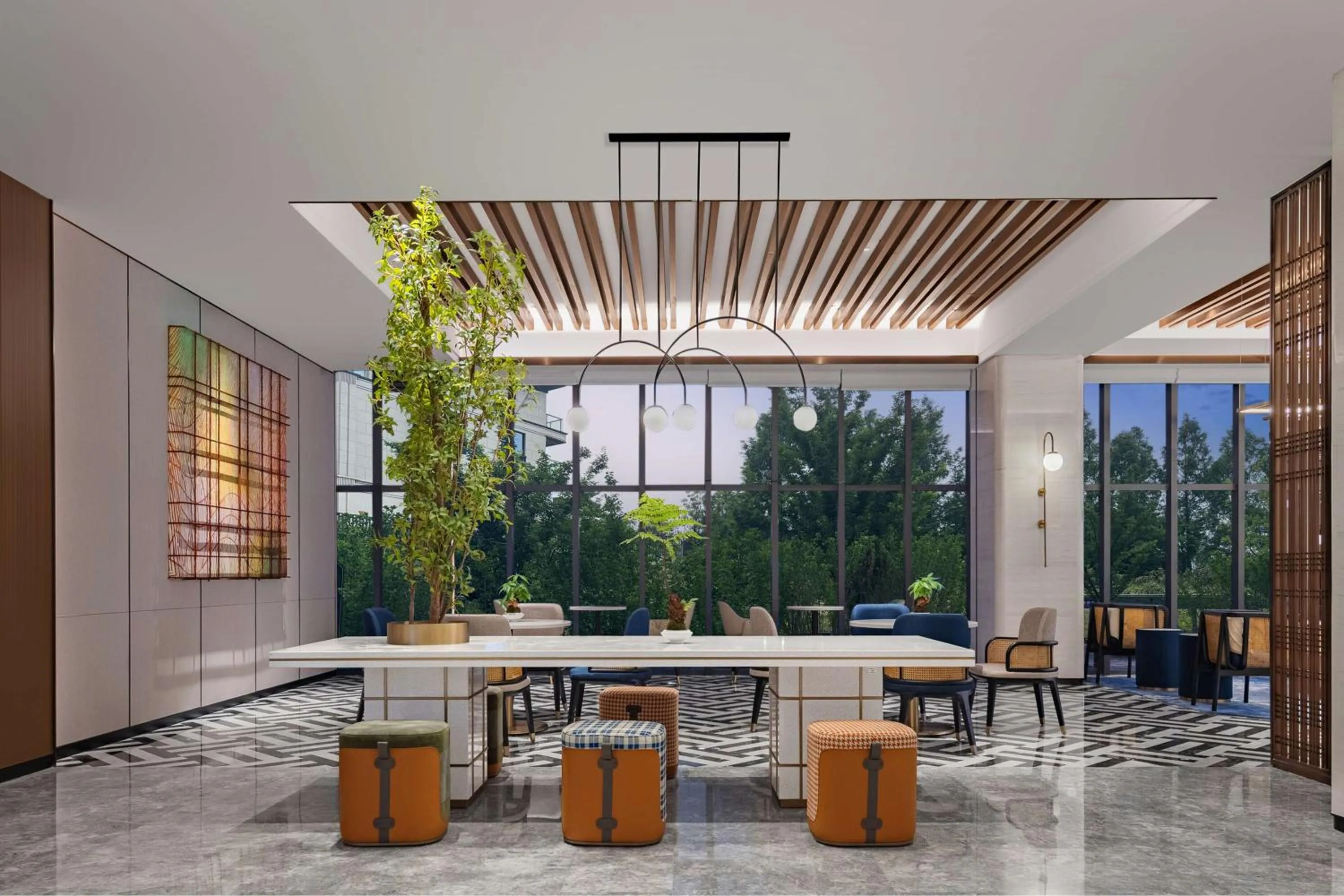 Lobby or reception in Hilton Garden Inn Yichang Yiling