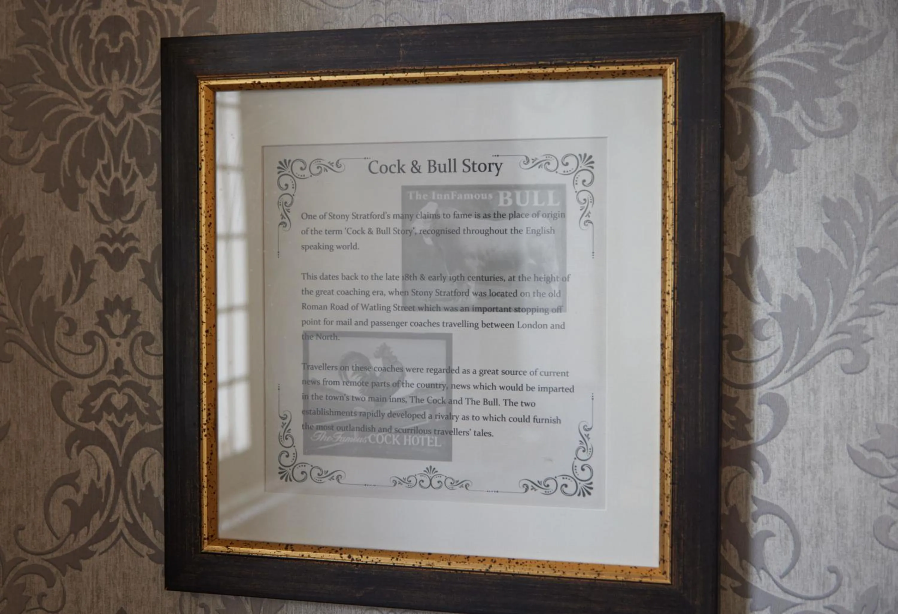 Decorative detail in Cock Hotel by Greene King Inns