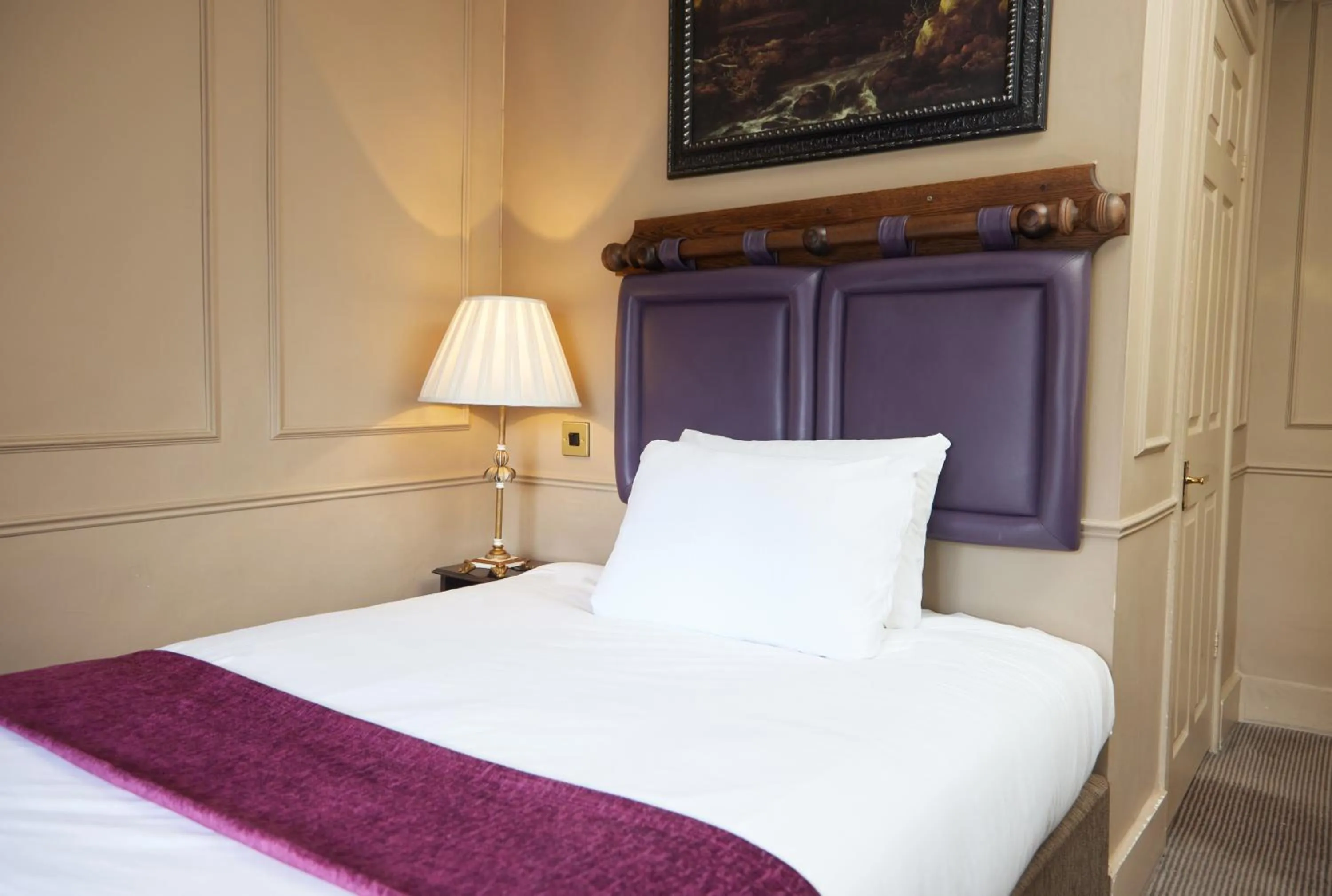 Bedroom, Bed in Cock Hotel by Greene King Inns