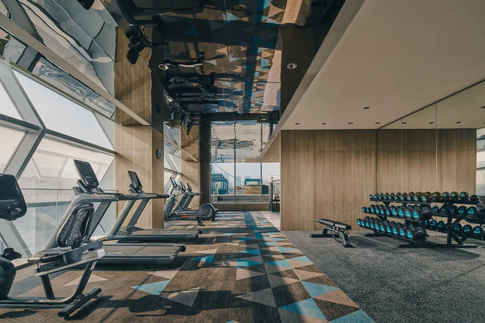 Fitness centre/facilities in Hotel Indigo Ningbo Riverside by IHG