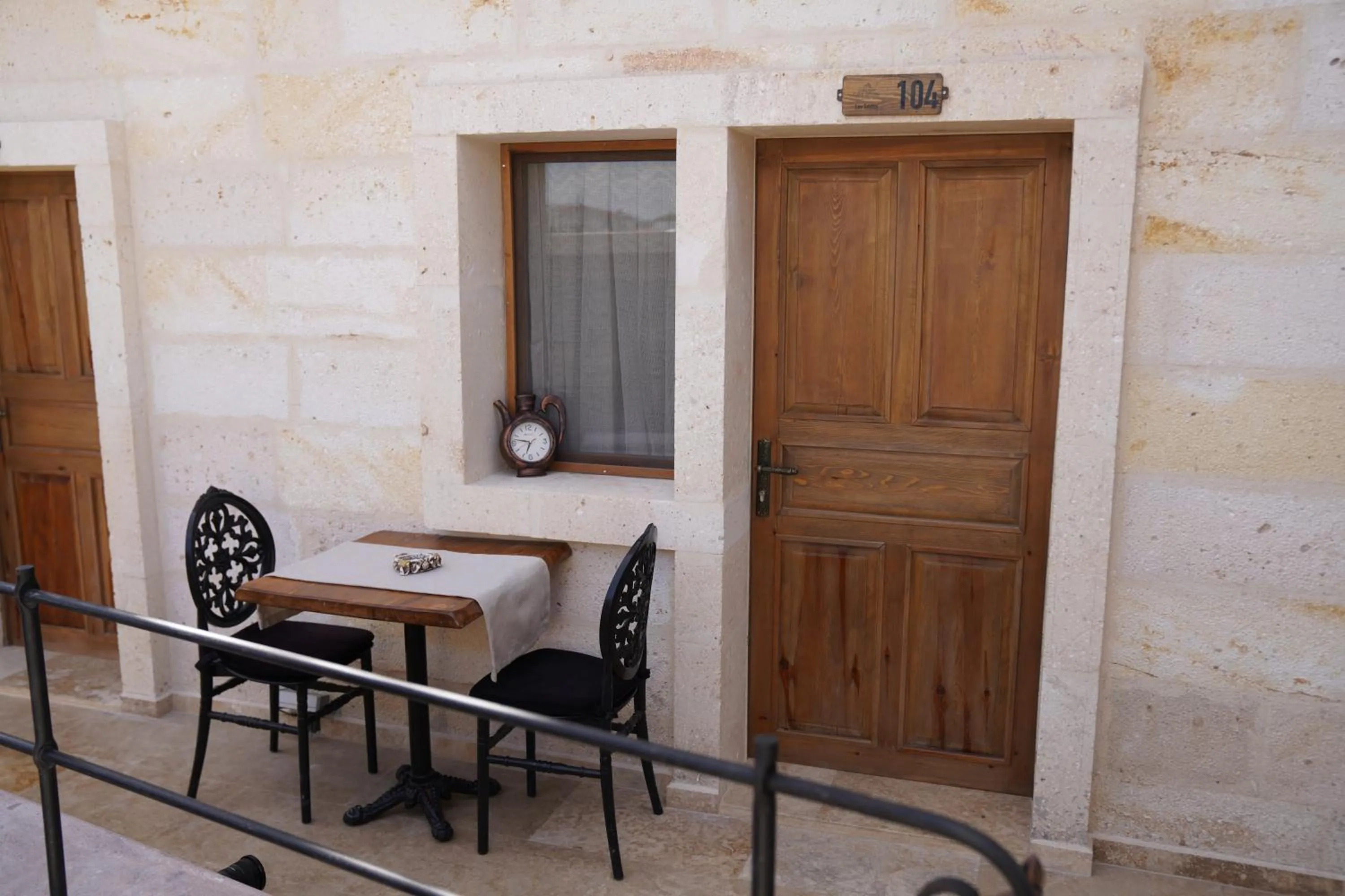 Patio in Library Cave House