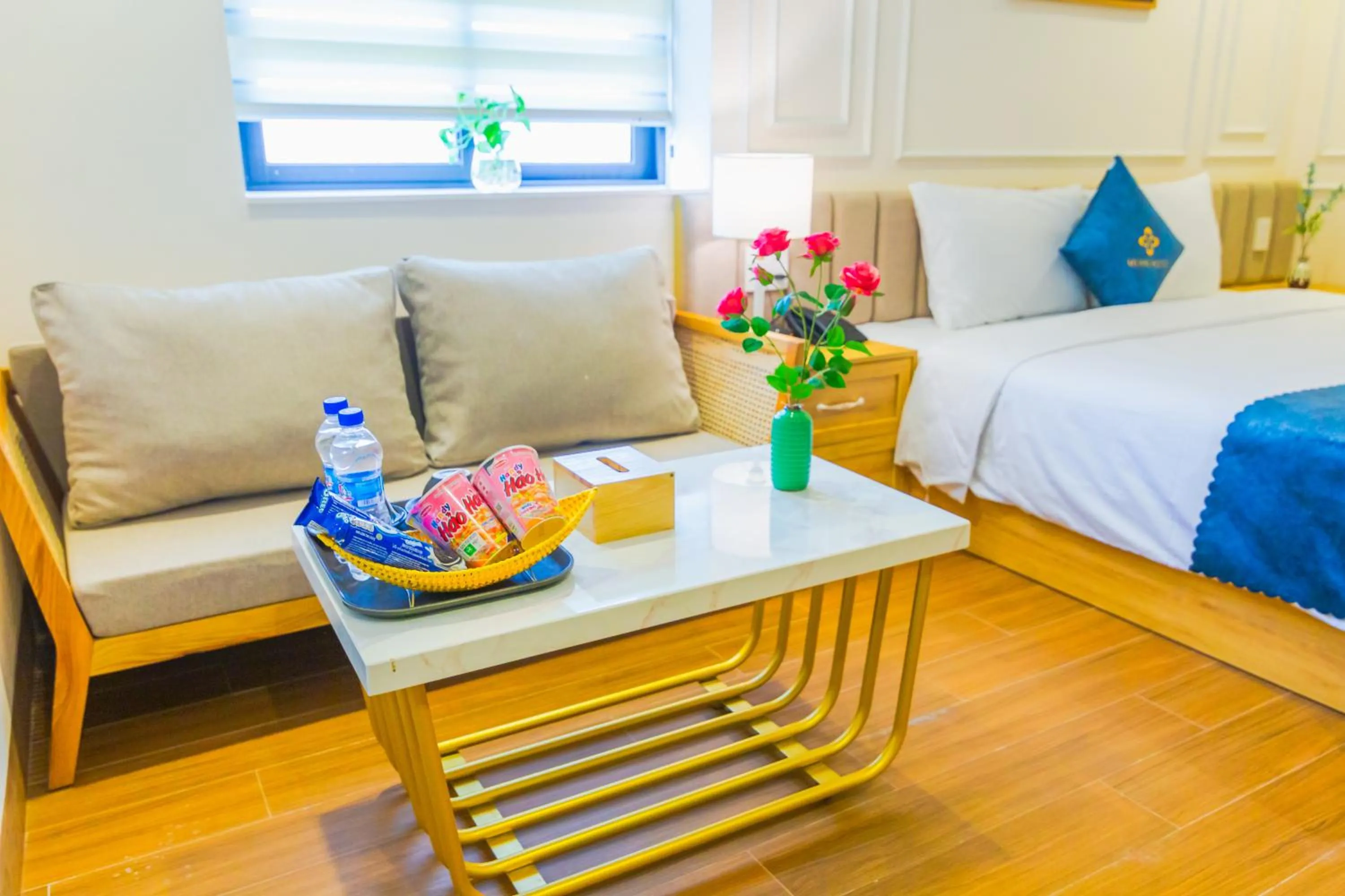 Bed in MiAn Hotel Danang - Infinity Pool