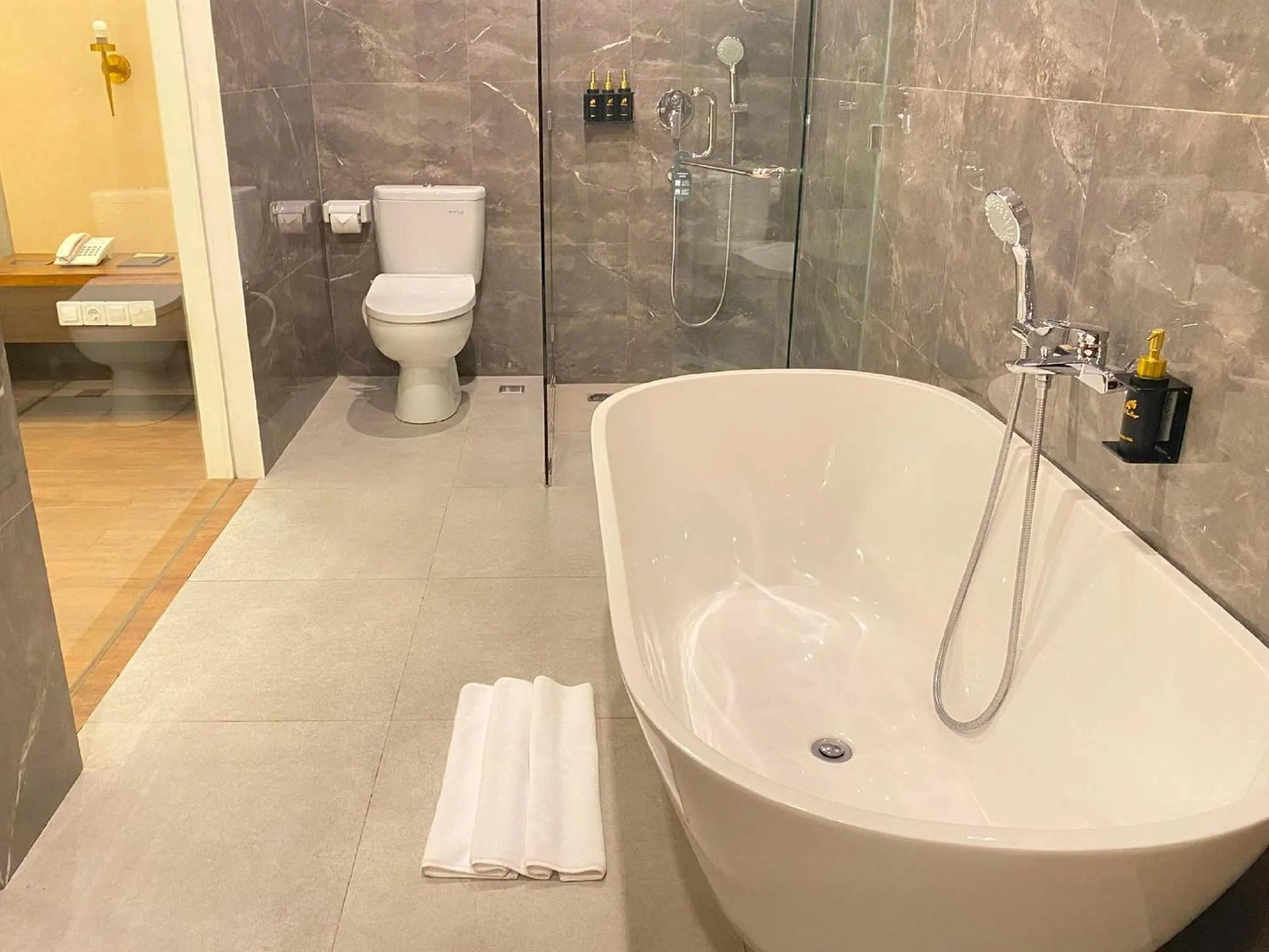 Bathroom in The Prime Canggu Bali by Kanaya Hospitality