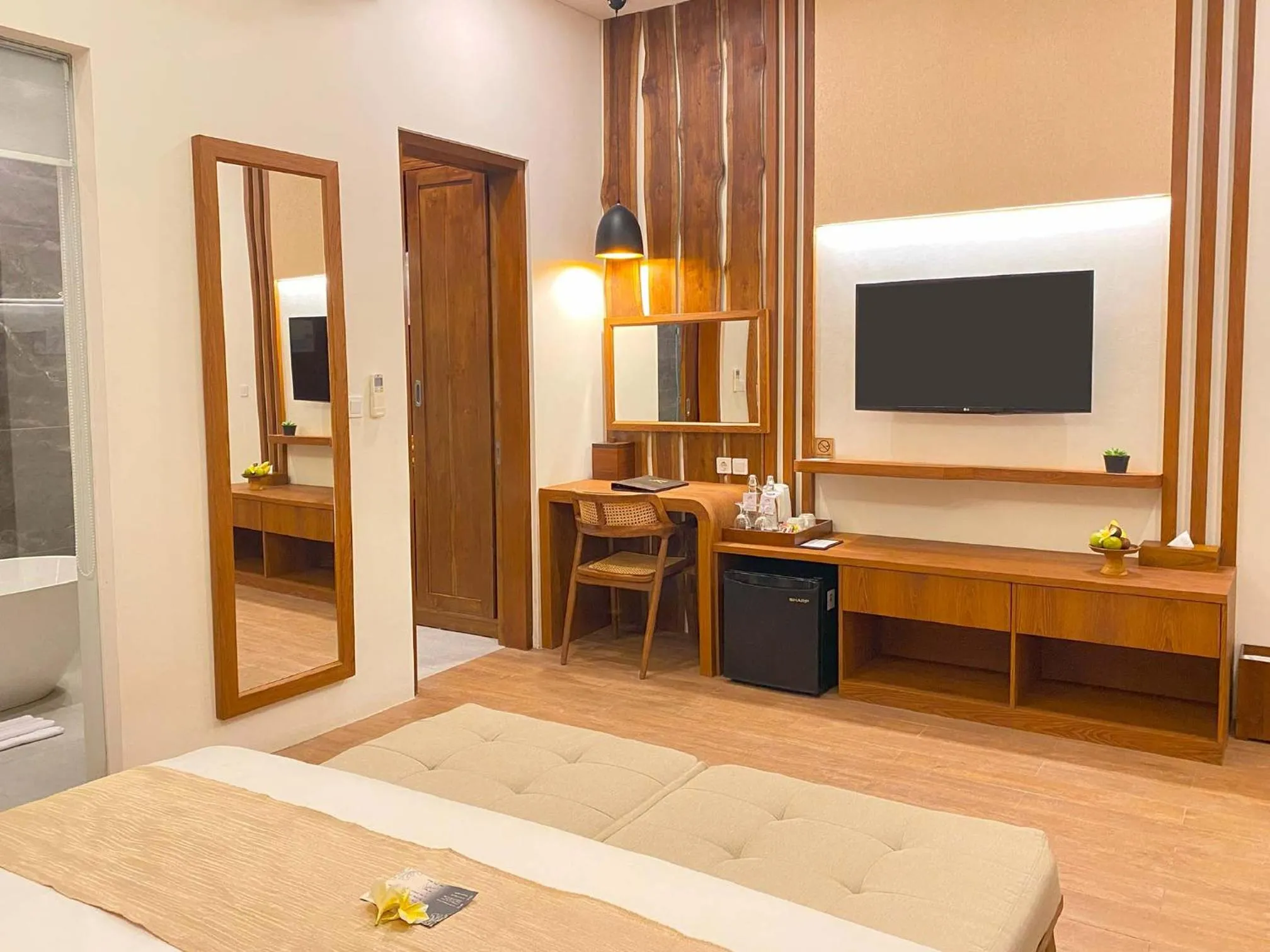 TV and multimedia, Bed in The Prime Canggu Bali by Kanaya Hospitality