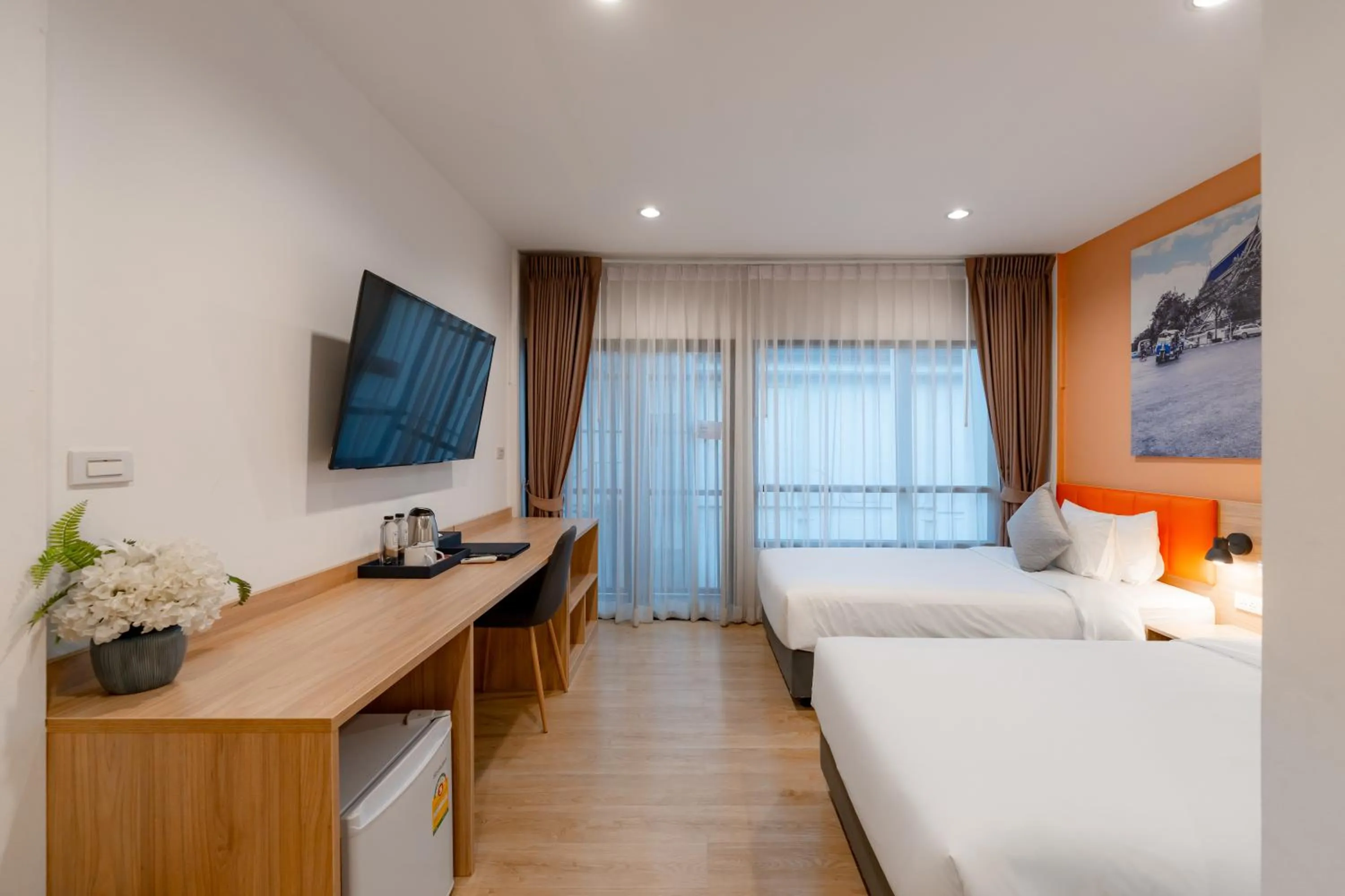 Bedroom, Bed in Moji Don Mueang Airport Hotel - Bangkok