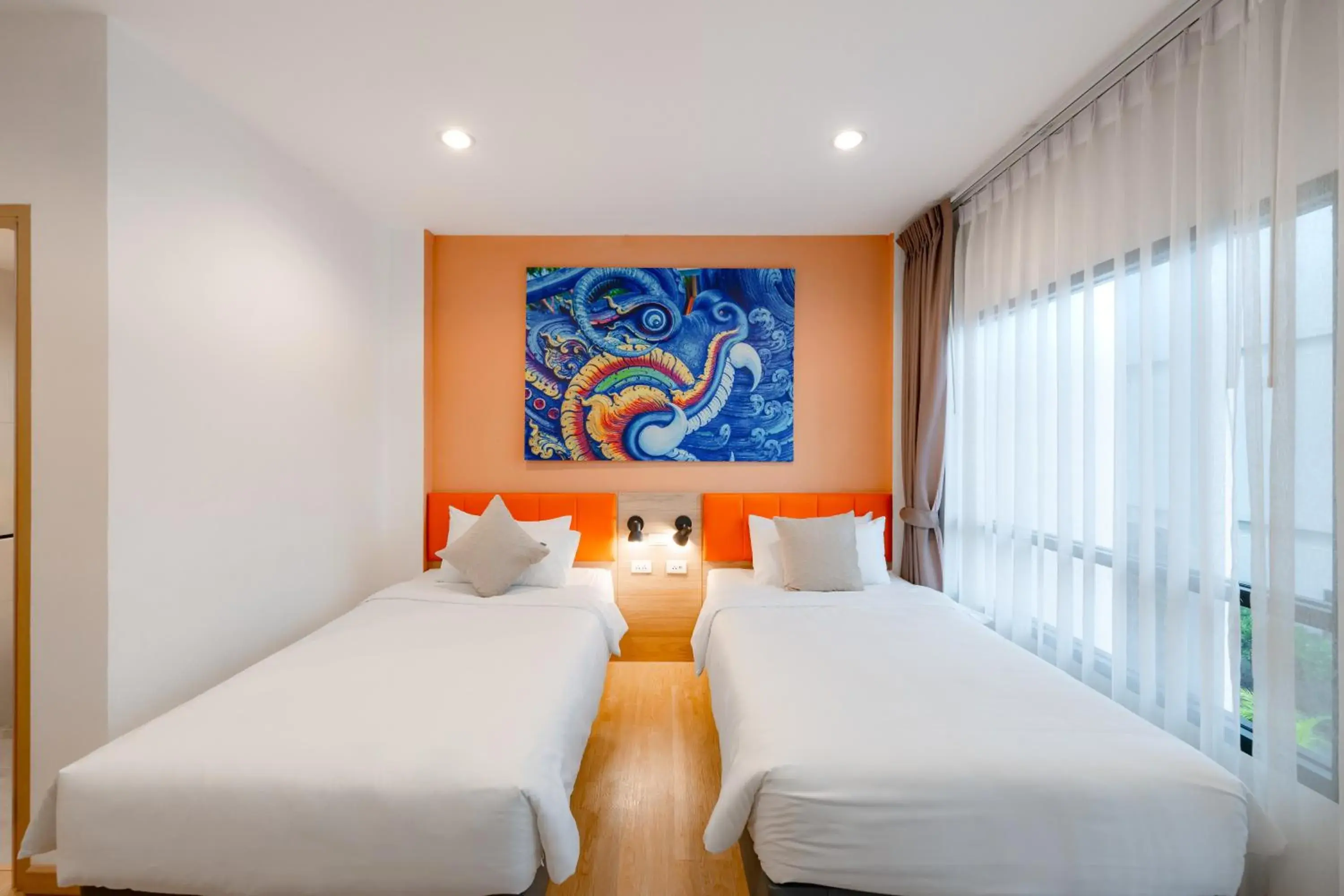 Deluxe Twin Room in Moji Don Mueang Airport Hotel - Bangkok Deluxe Twin Room in Moji Don Mueang Airport Hotel - Bangkok
