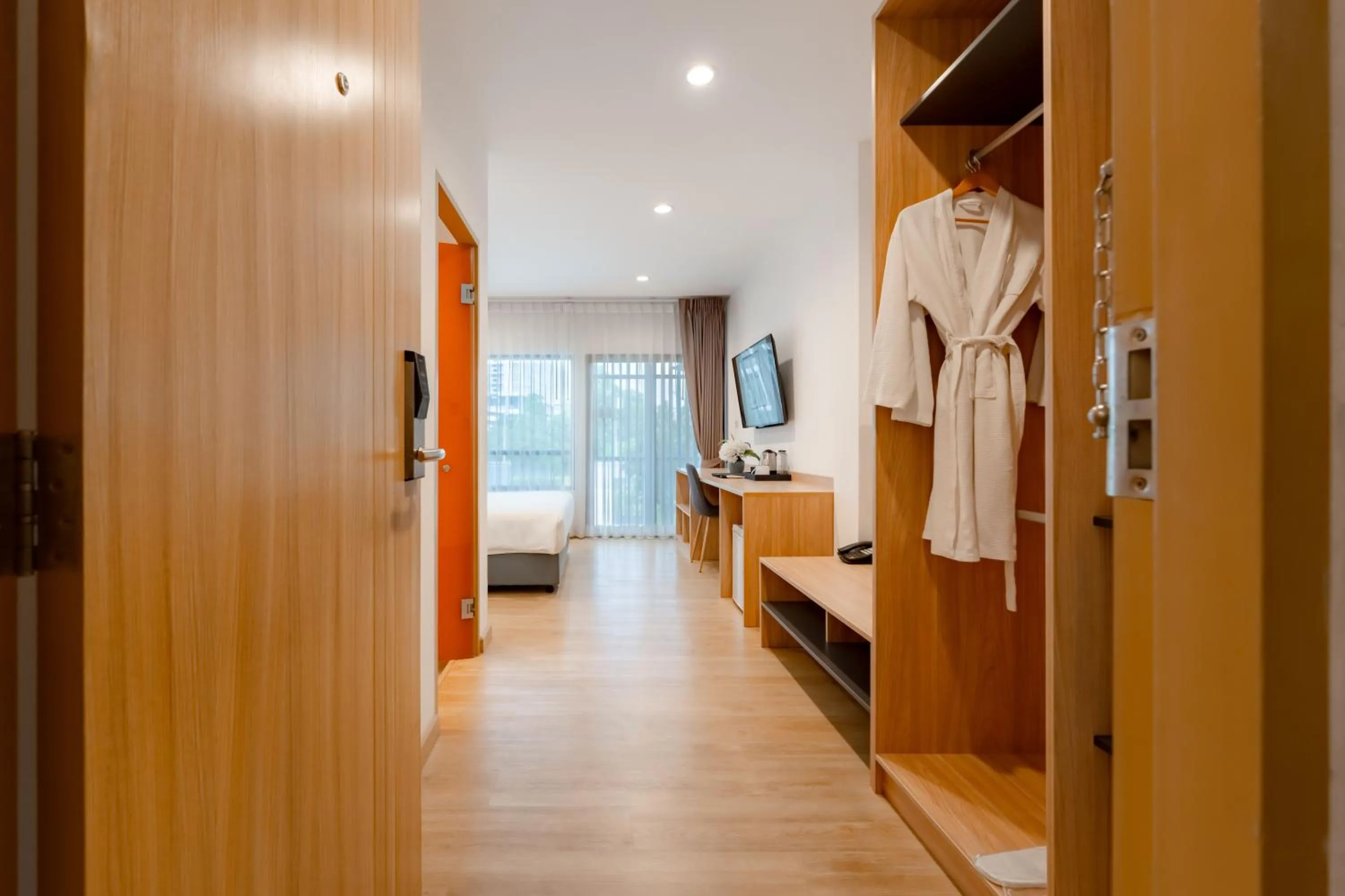 Bedroom, Bed in Moji Don Mueang Airport Hotel - Bangkok