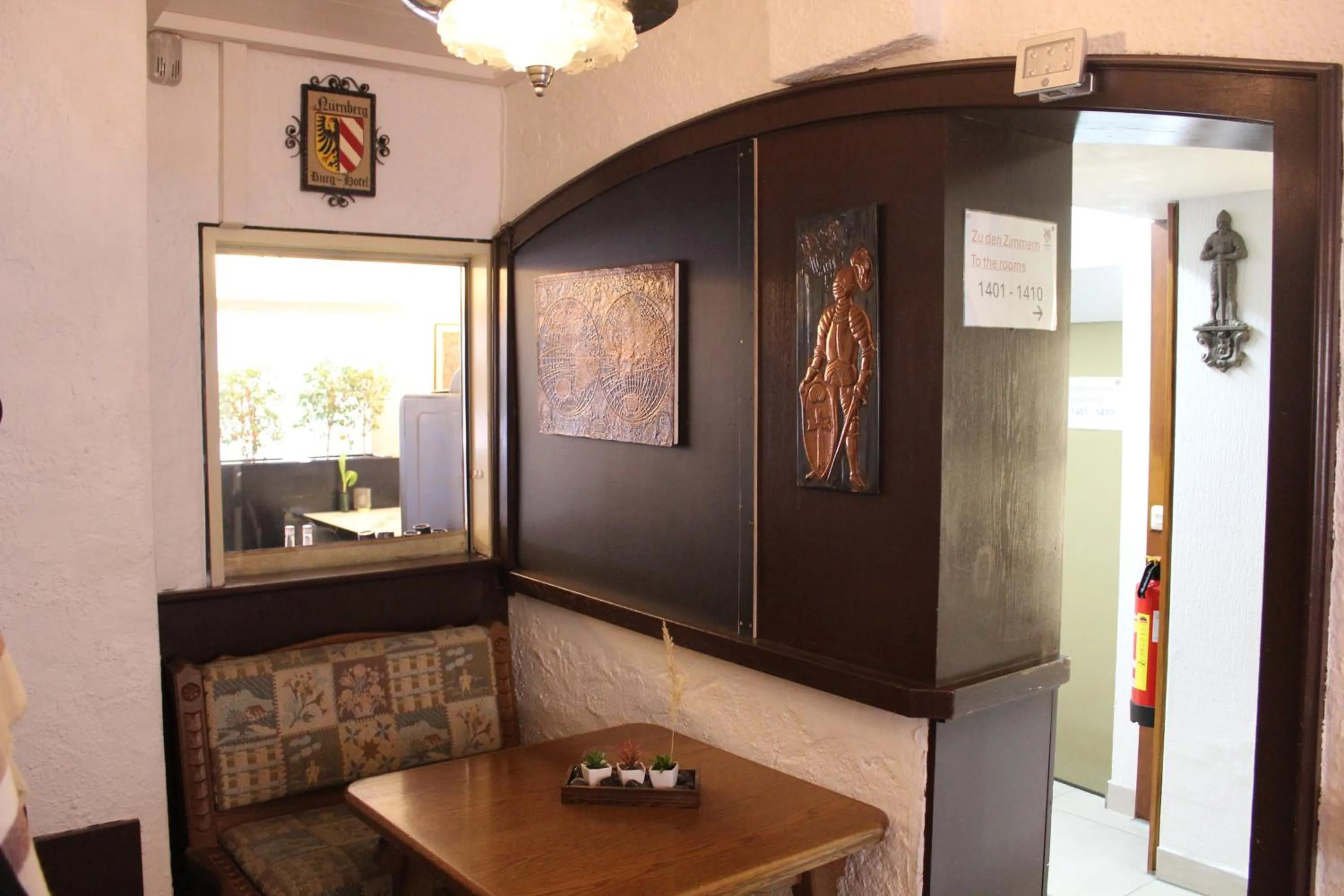 Lobby or reception in Burghotel - Das Original