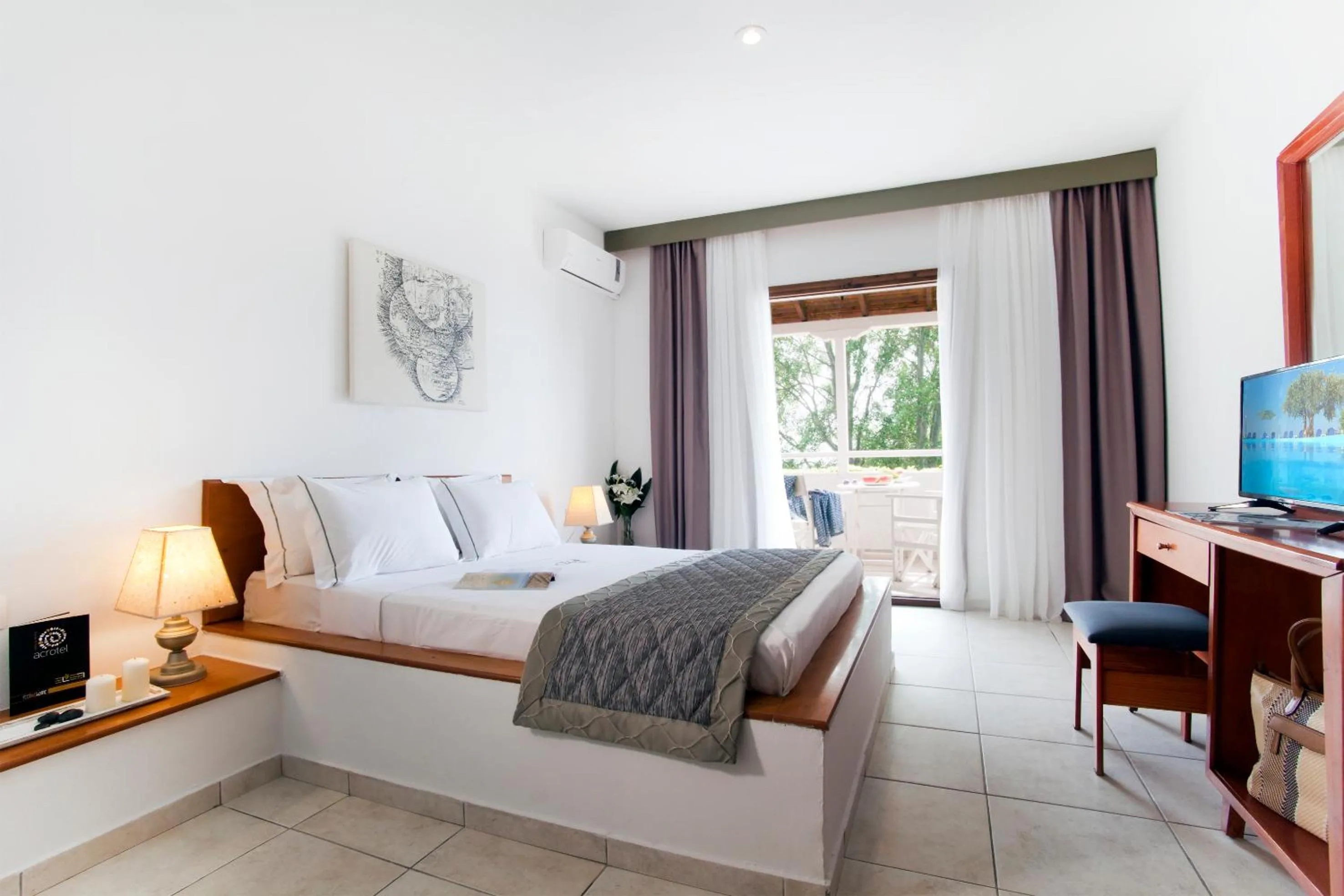 Bed in Acrotel Elea Beach