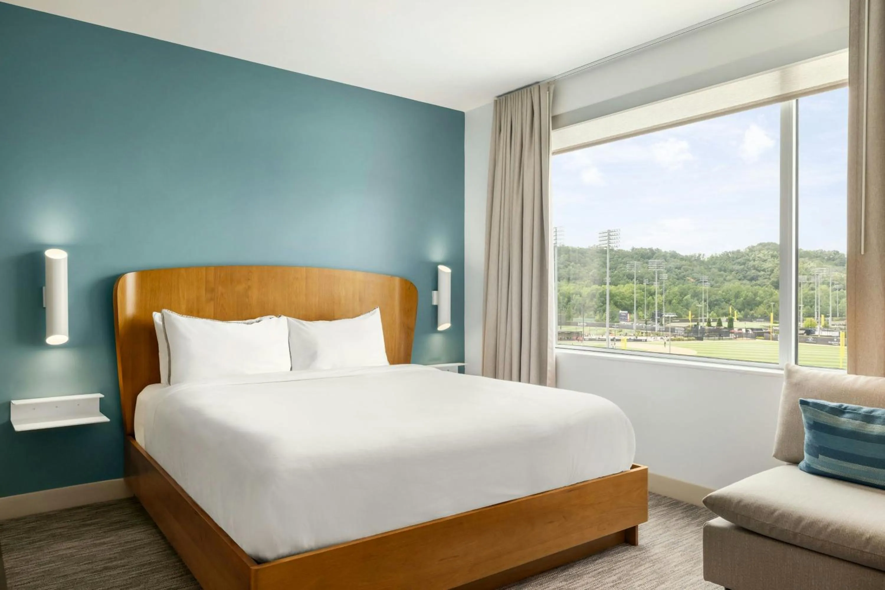 Photo of the whole room, Bed in Element Cartersville