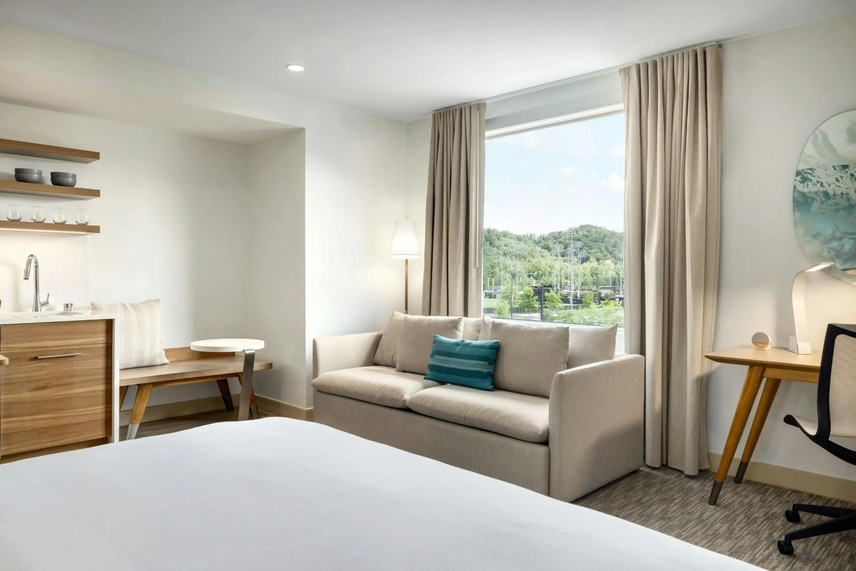 Photo of the whole room, Bed in Element Cartersville