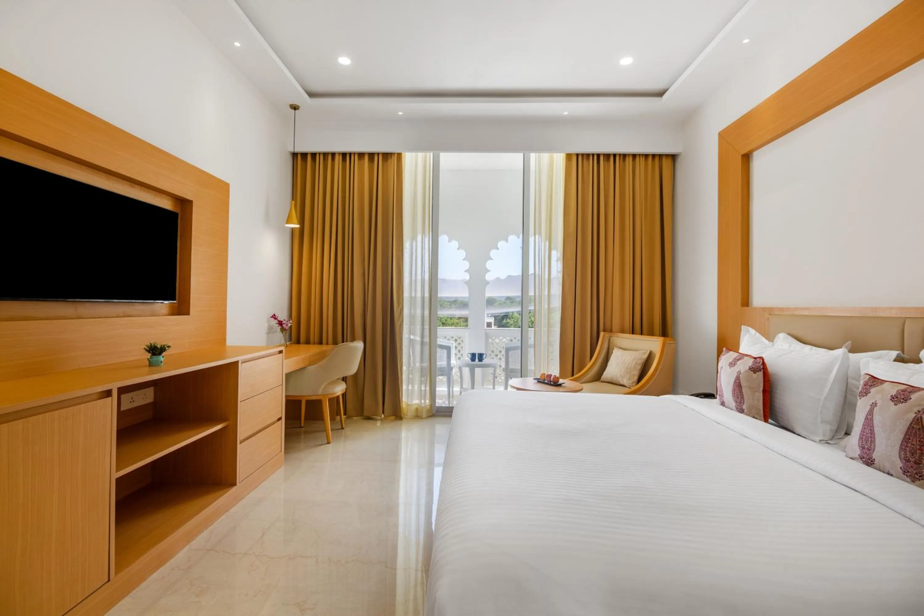 Bed in Sterling Aravalli Udaipur