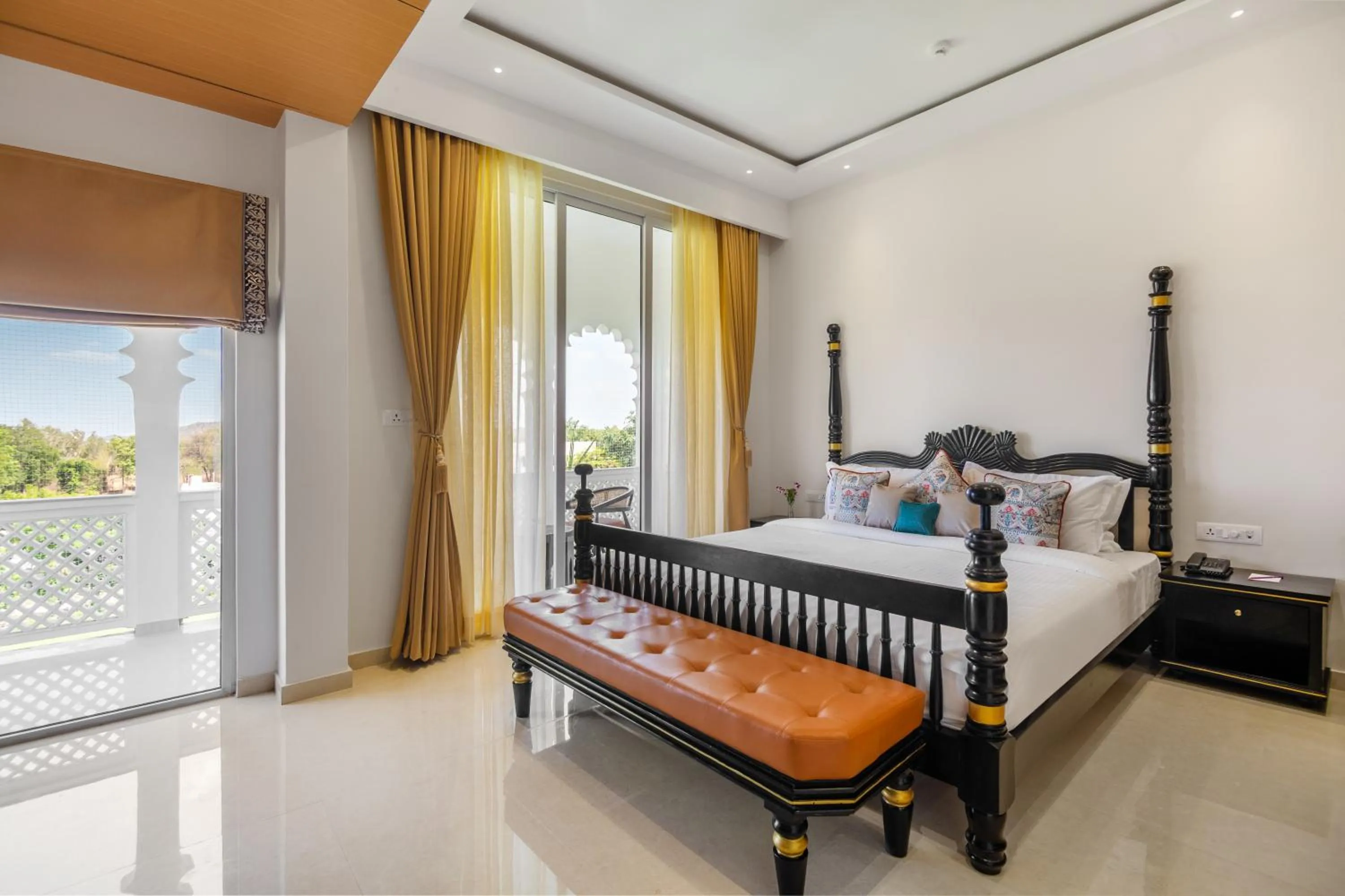 View (from property/room), Bed in Sterling Aravalli Udaipur