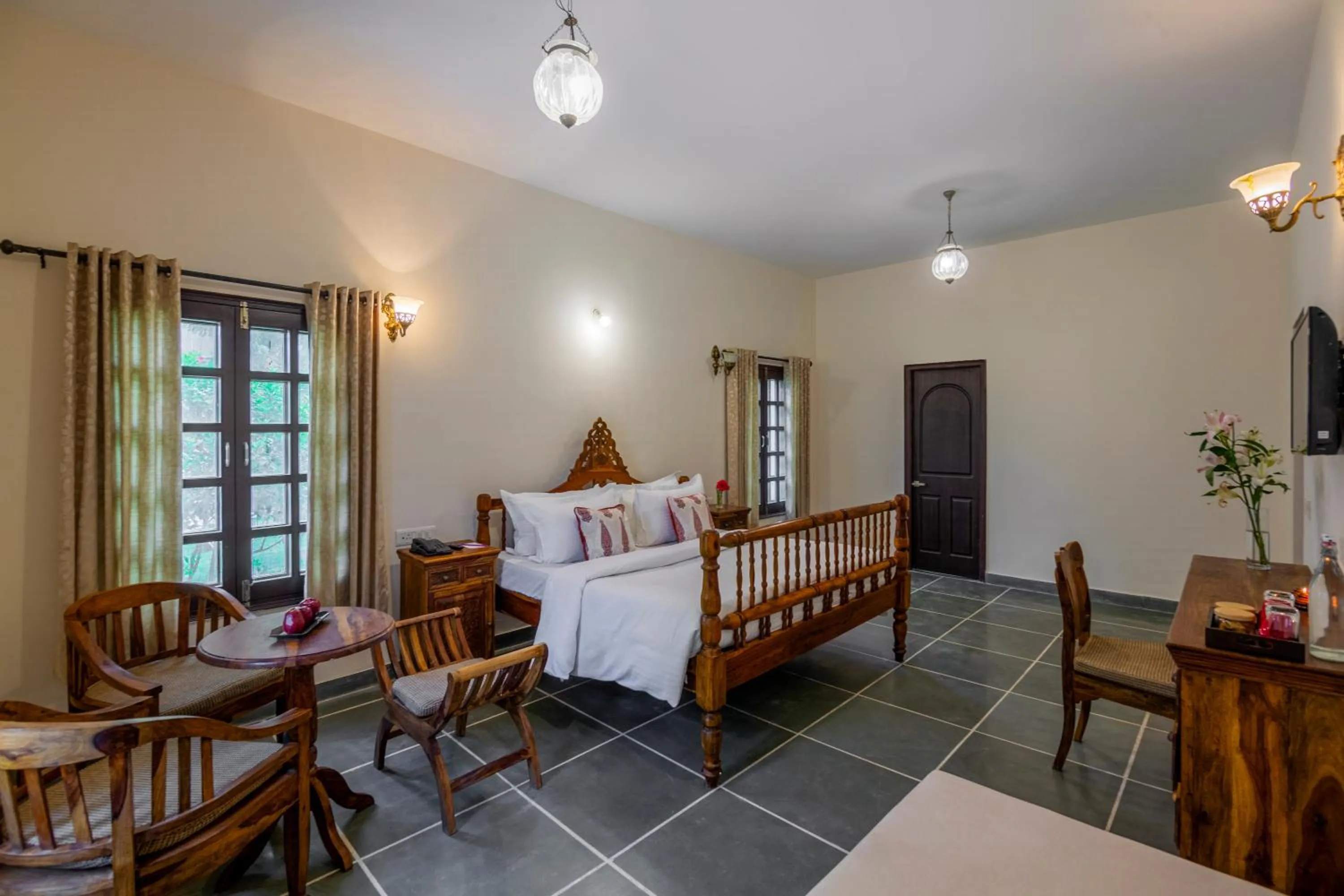 Photo of the whole room, Bed in Sterling Aravalli Udaipur