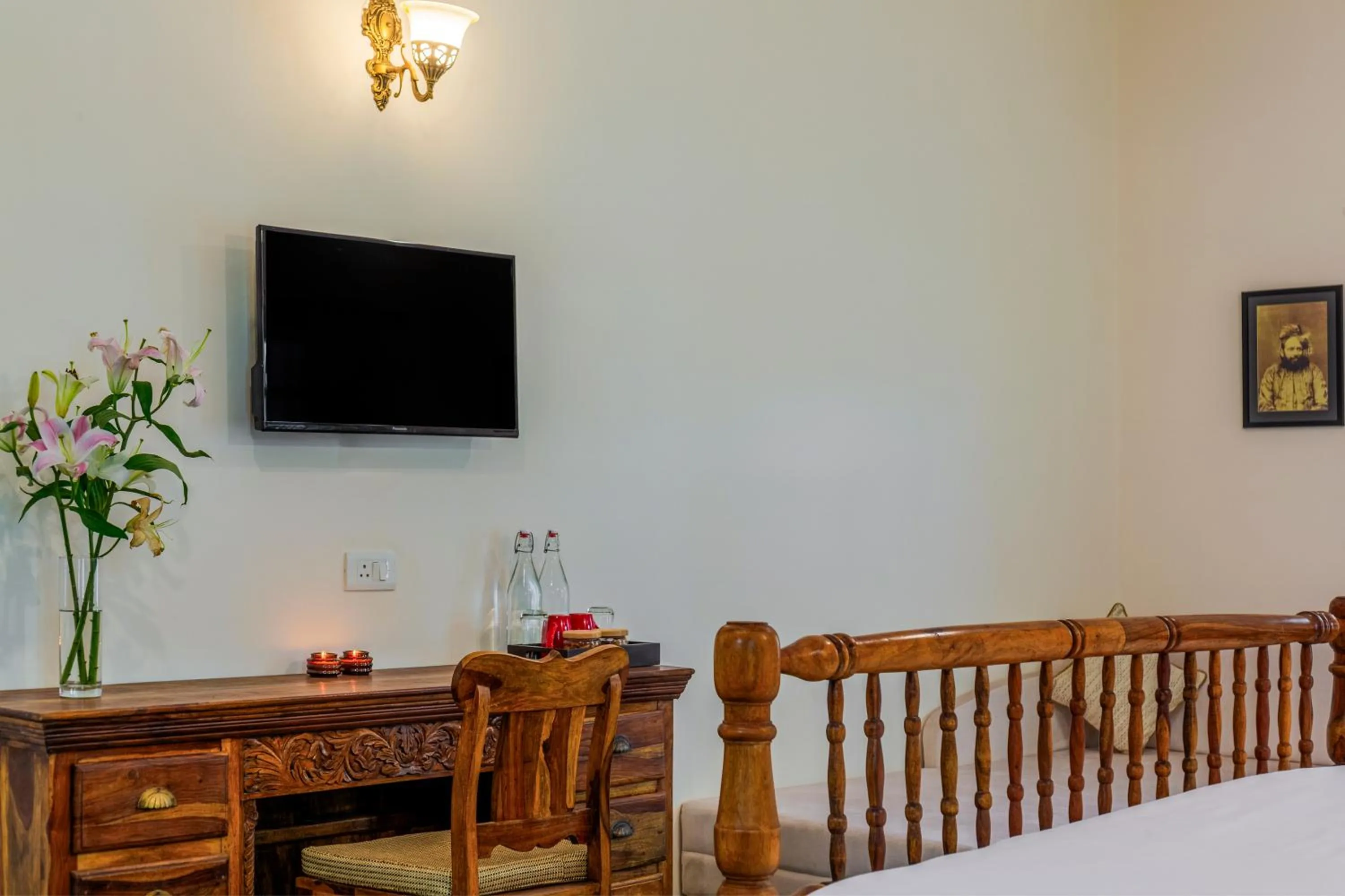 Bed in Sterling Aravalli Udaipur