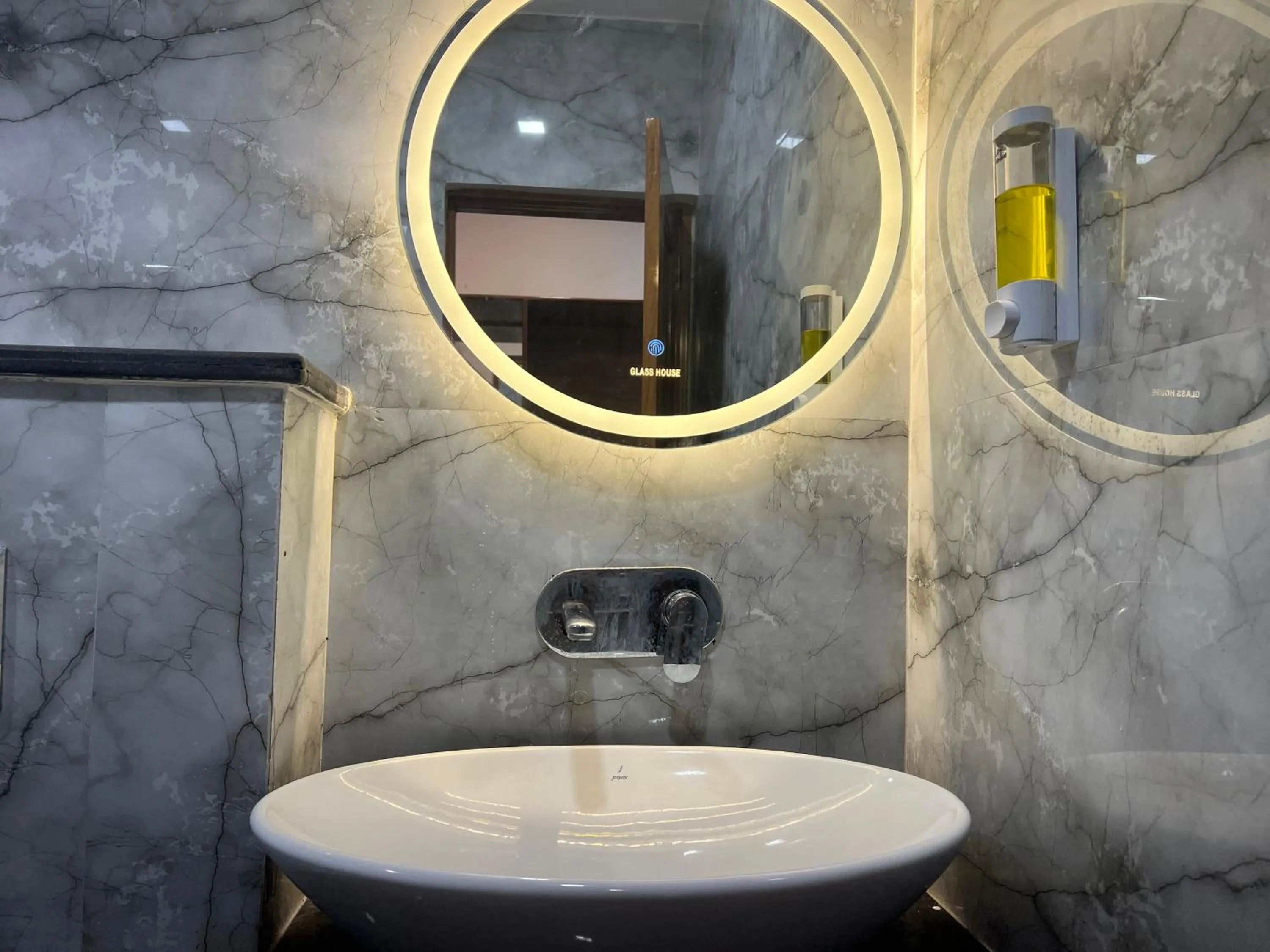 Bathroom in The Shalam Resort श्रीकृष्ण शरणं मम