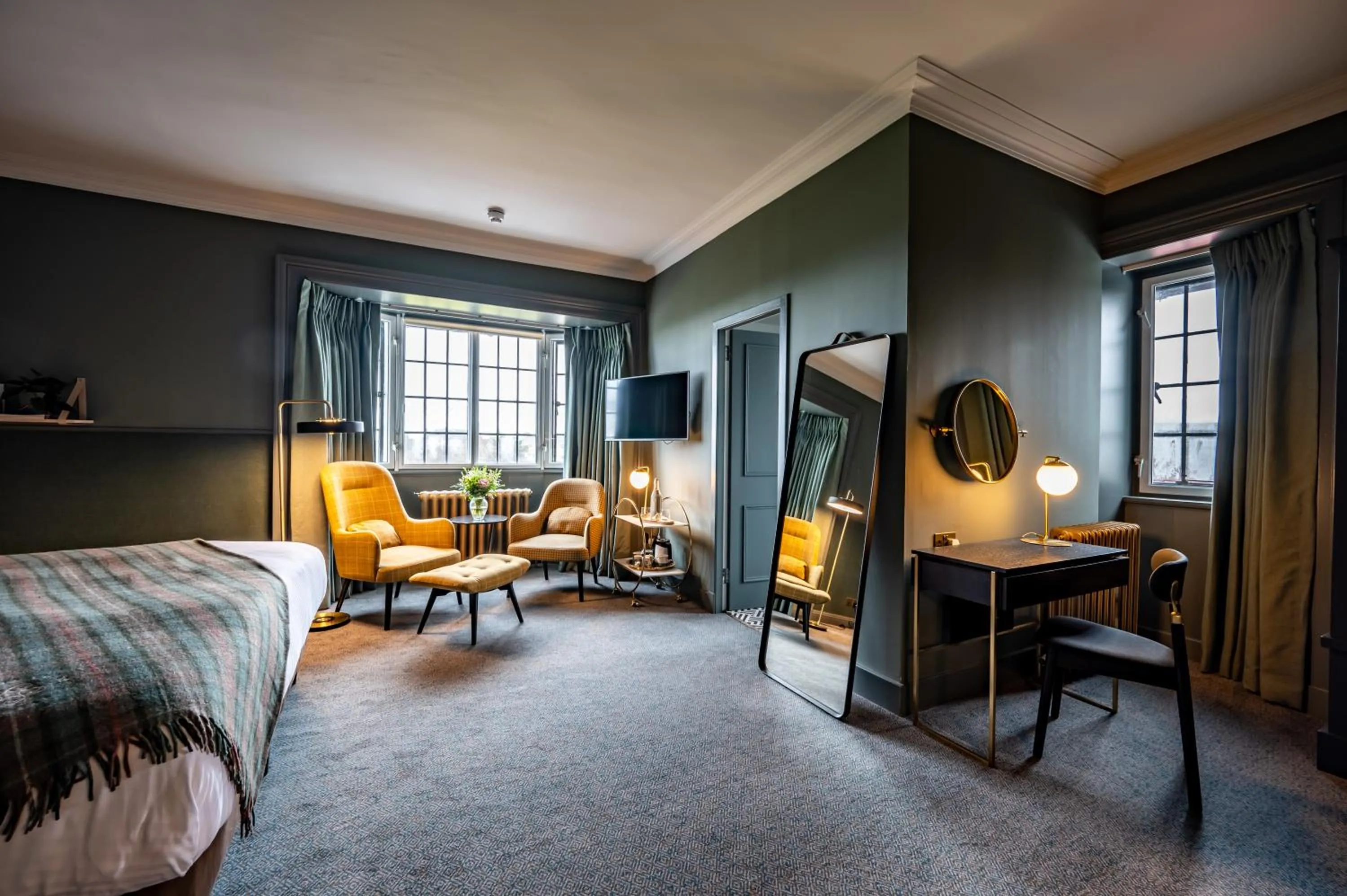 Living room, Bed in Royal Marine Hotel, by Highland Coast Hotels