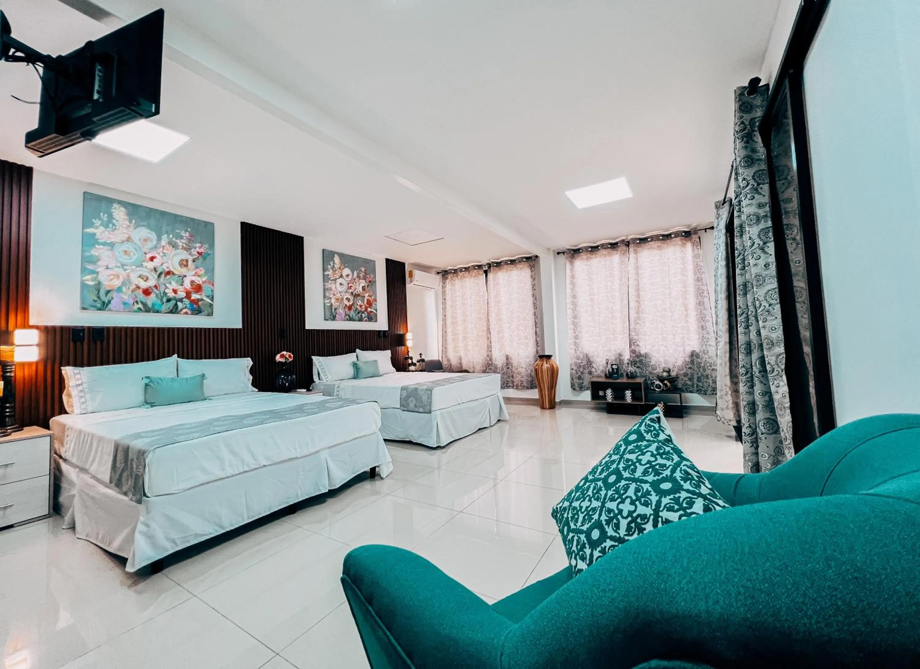 Bed in Hotel San Angelo