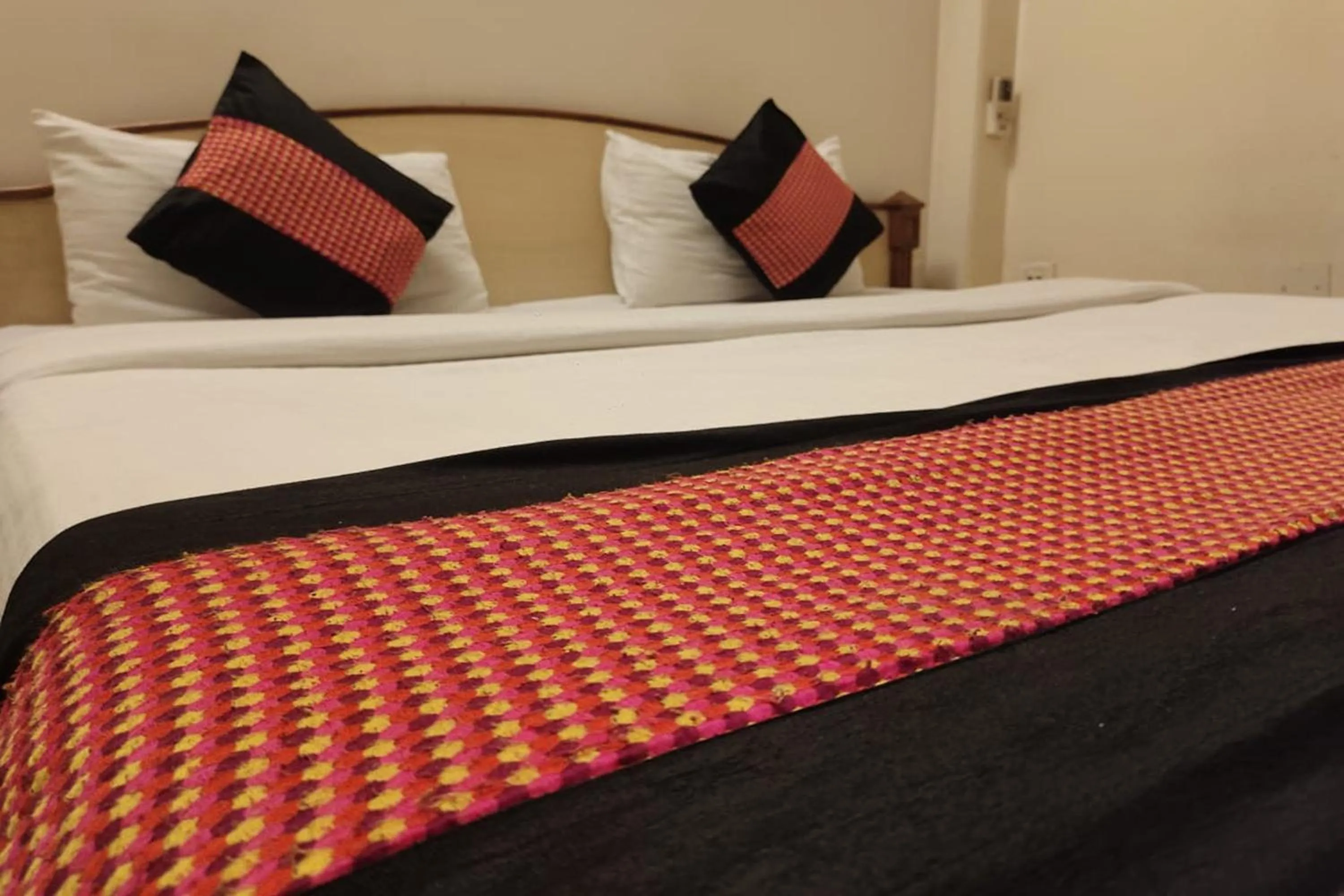 Bedroom, Bed in Hotel Rang Mahal Near Jaipur International Airport
