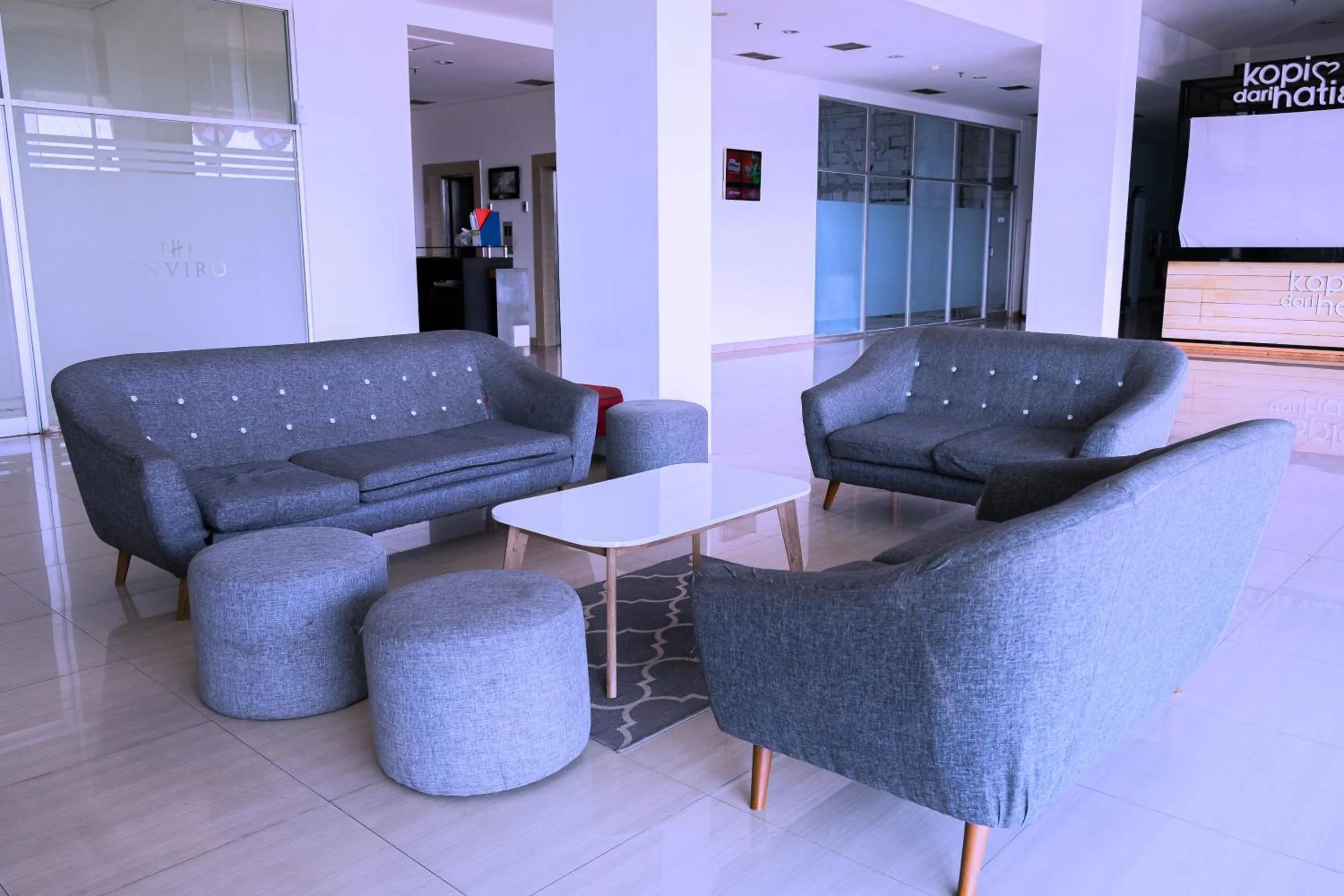 Seating area in The Enviro Nusantara By Reccoma