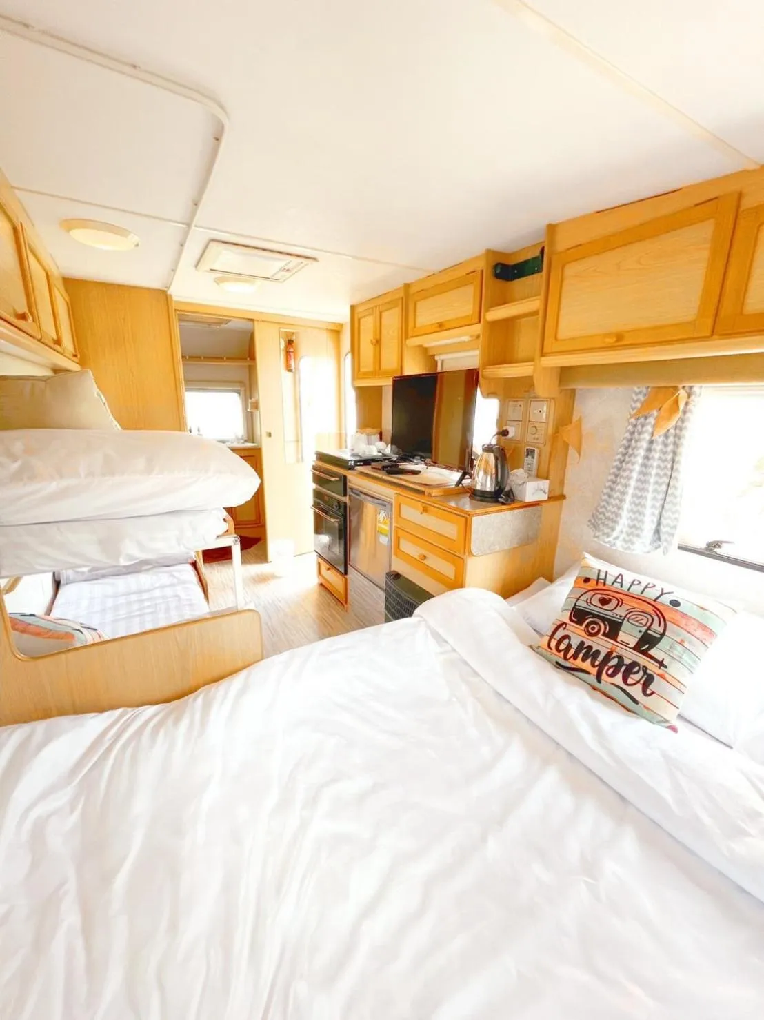 Bed in The Campster Kanchanaburi