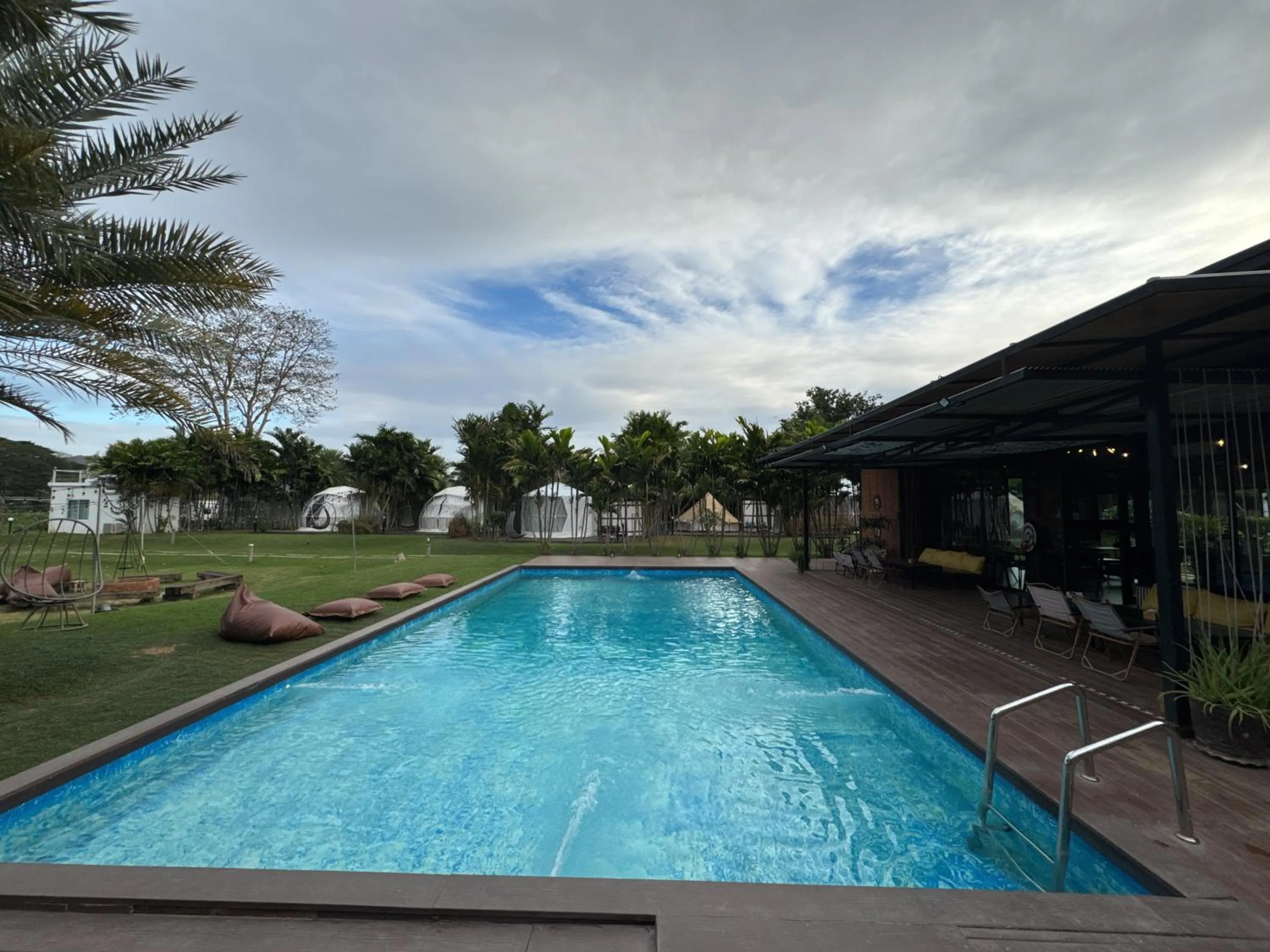 Swimming pool in The Campster Kanchanaburi