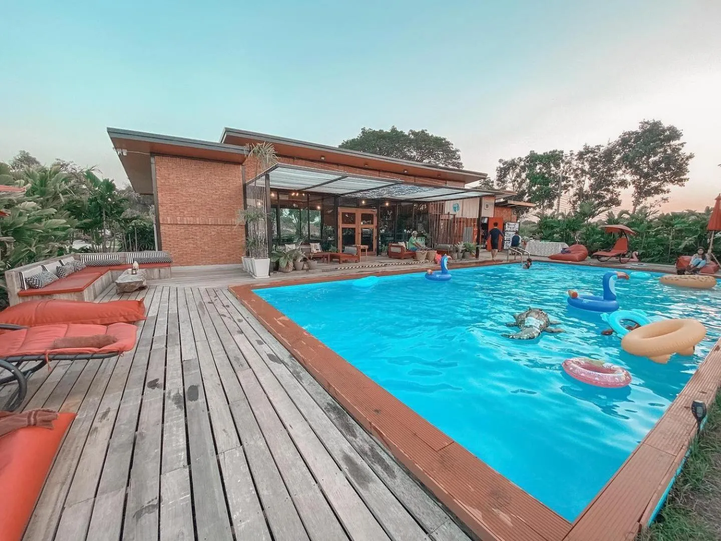 Swimming pool in The Campster Kanchanaburi