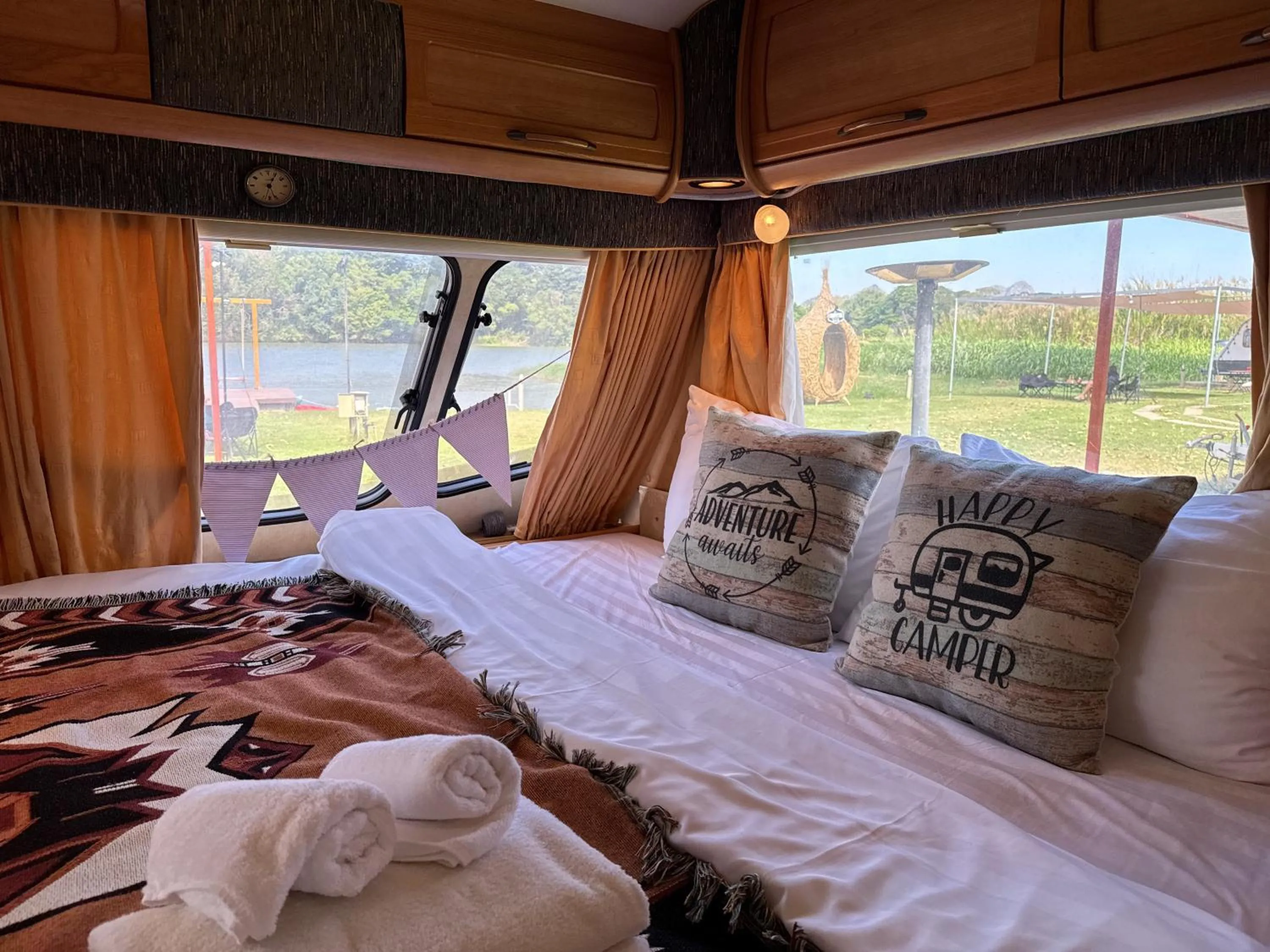 Bed in The Campster Kanchanaburi