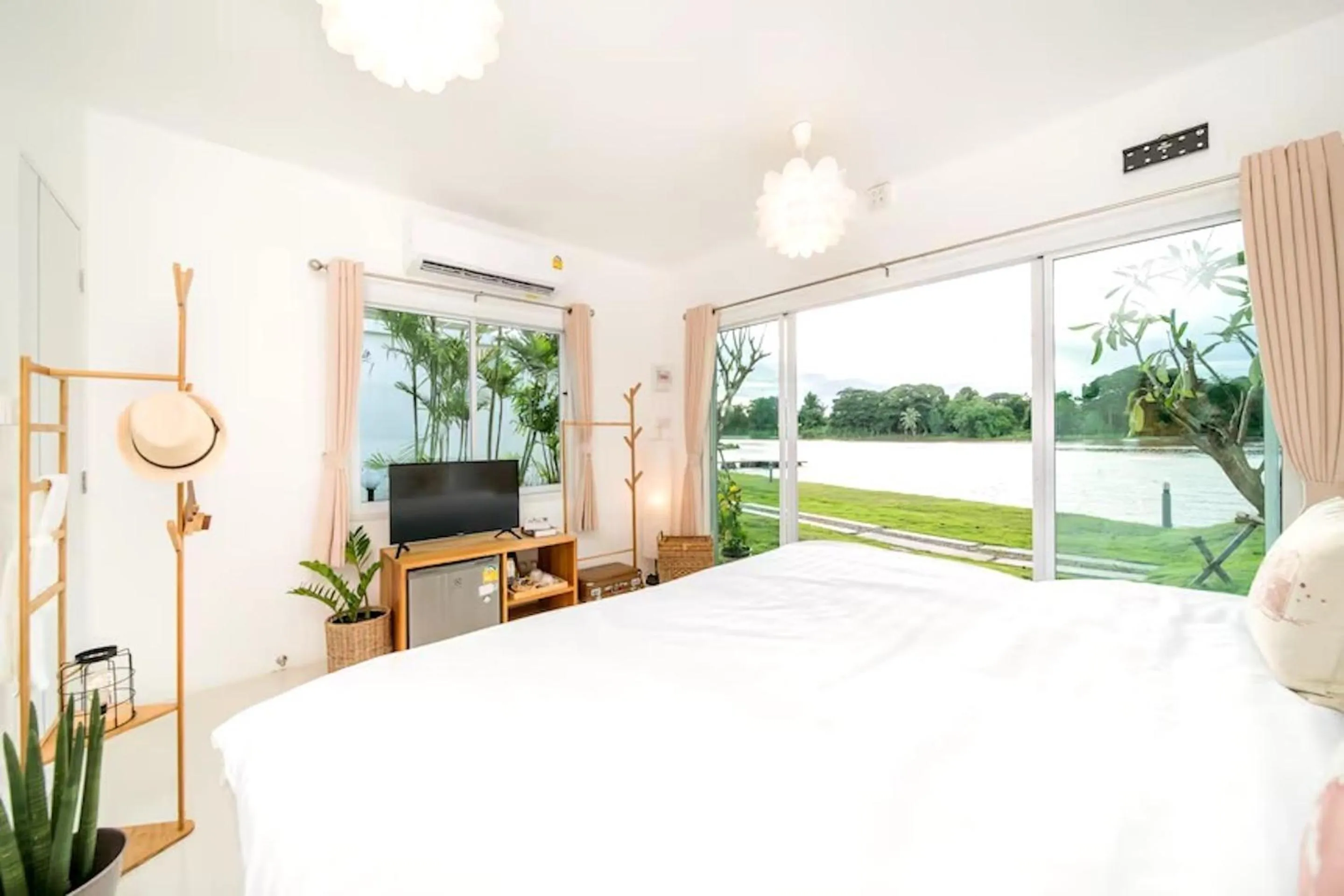 Bed in The Campster Kanchanaburi