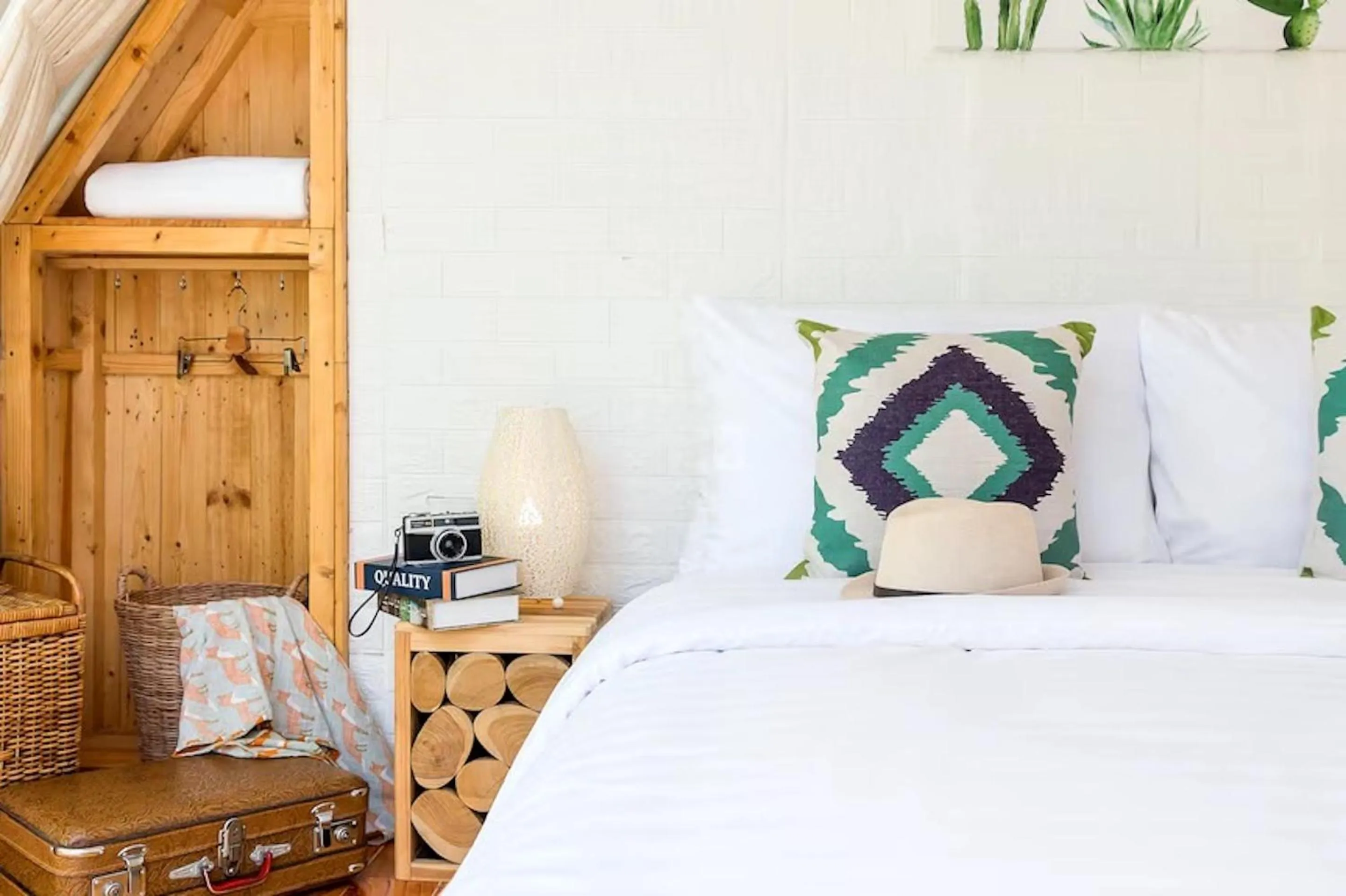 Bed in The Campster Kanchanaburi