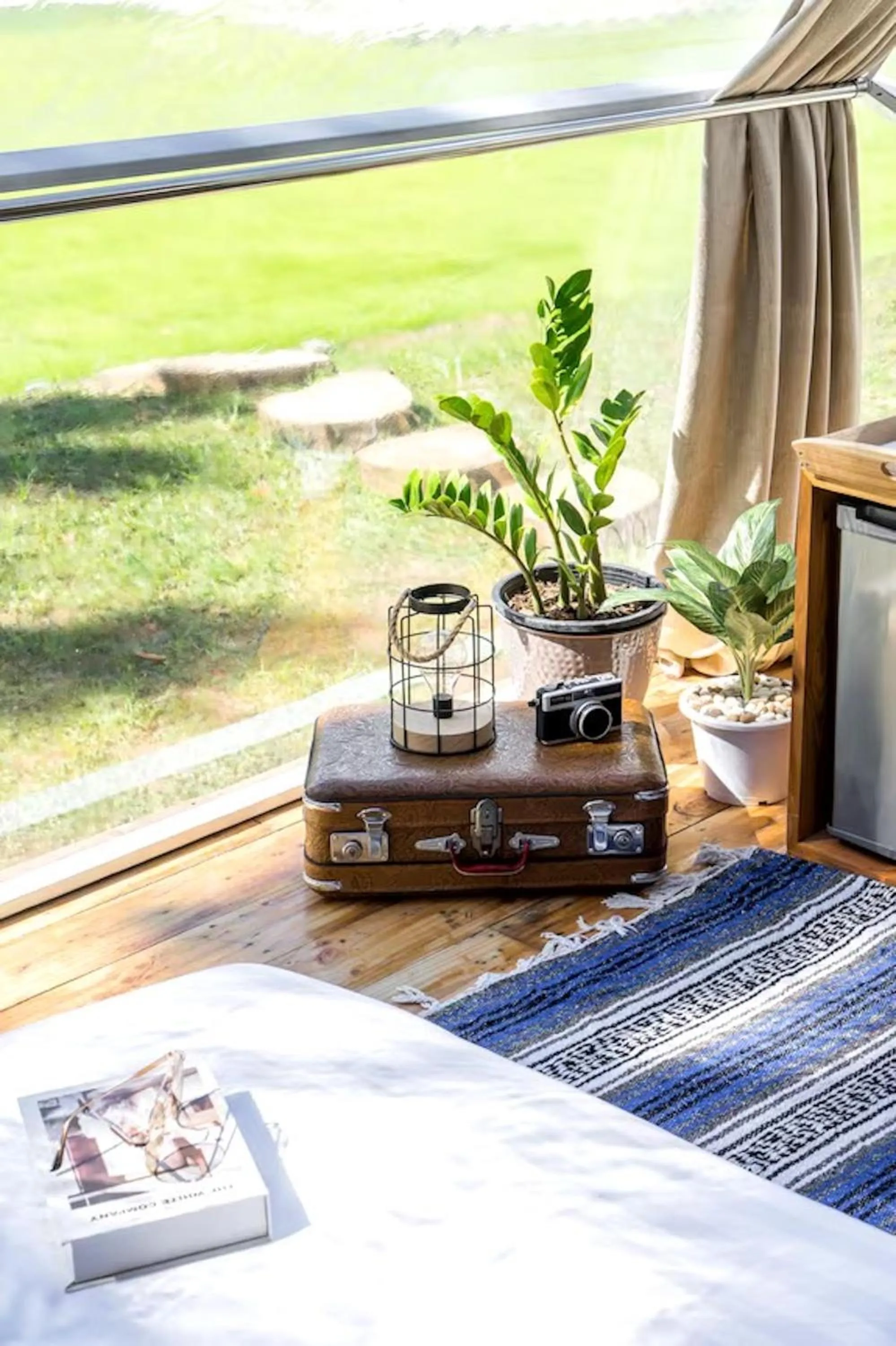 Decorative detail, Bed in The Campster Kanchanaburi