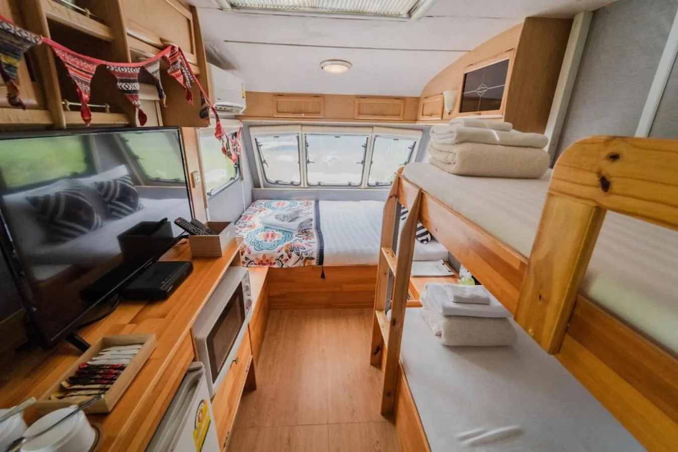 Bed in The Campster Kanchanaburi