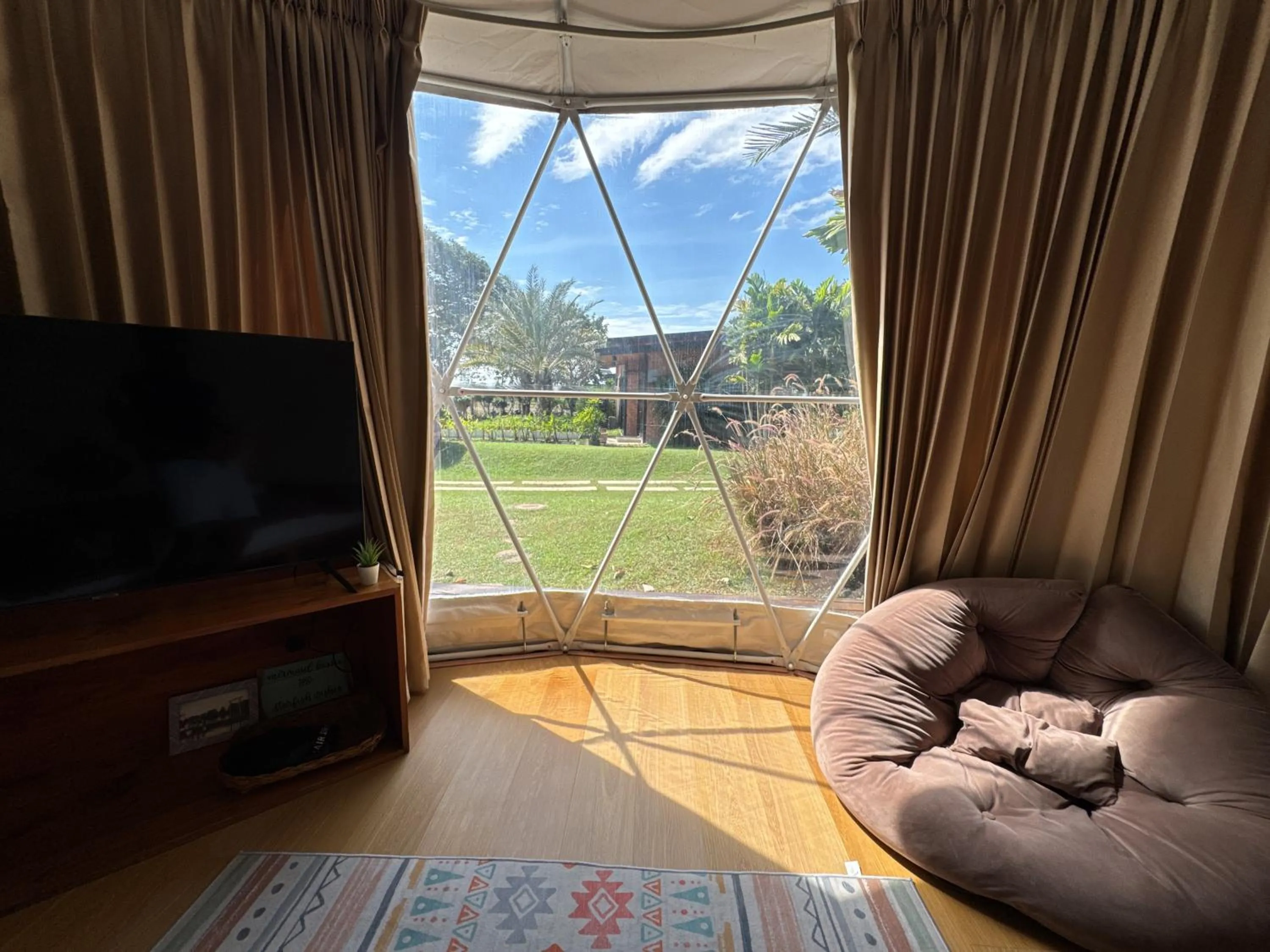 Garden view in The Campster Kanchanaburi