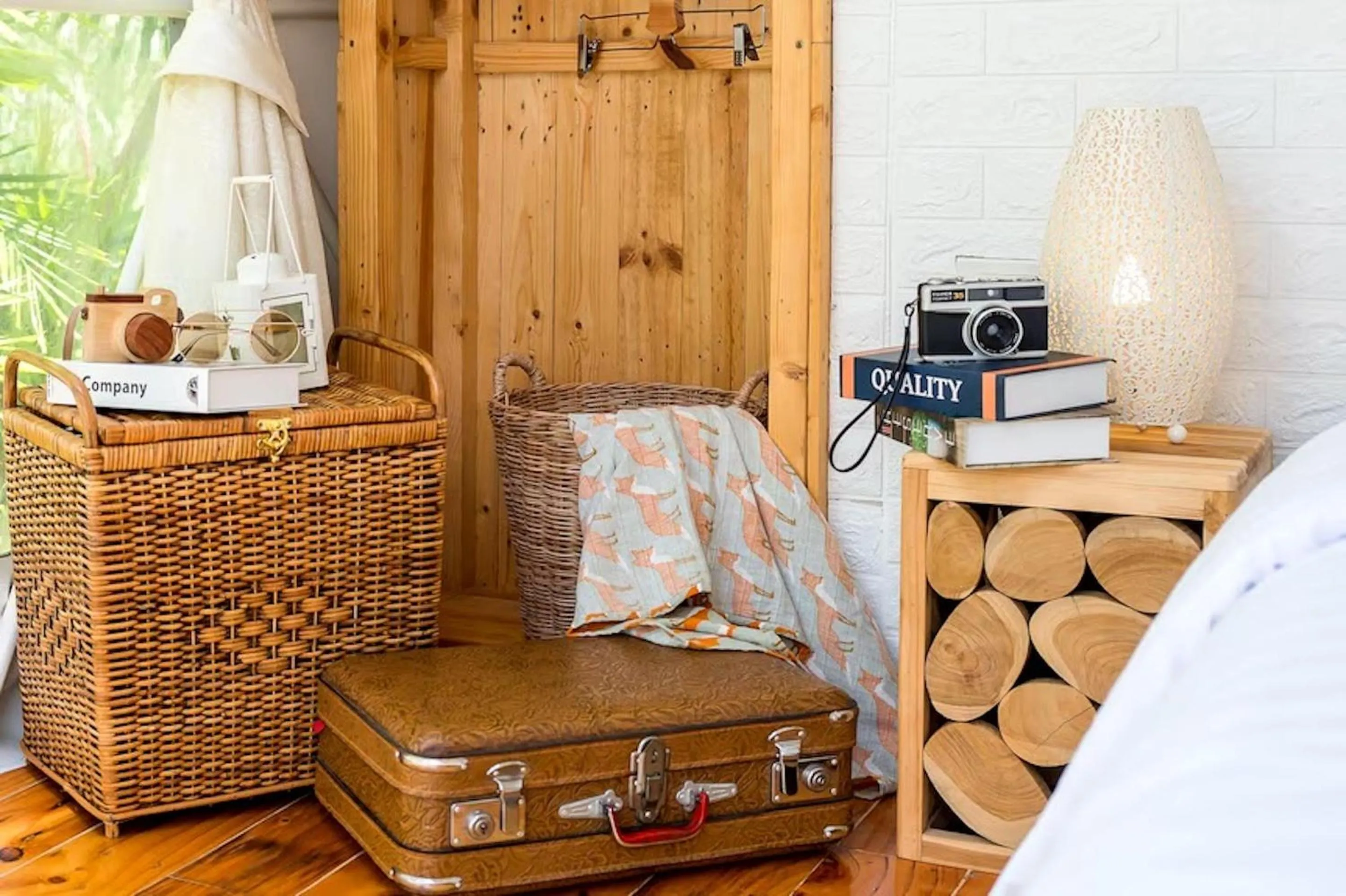 Decorative detail, Bed in The Campster Kanchanaburi
