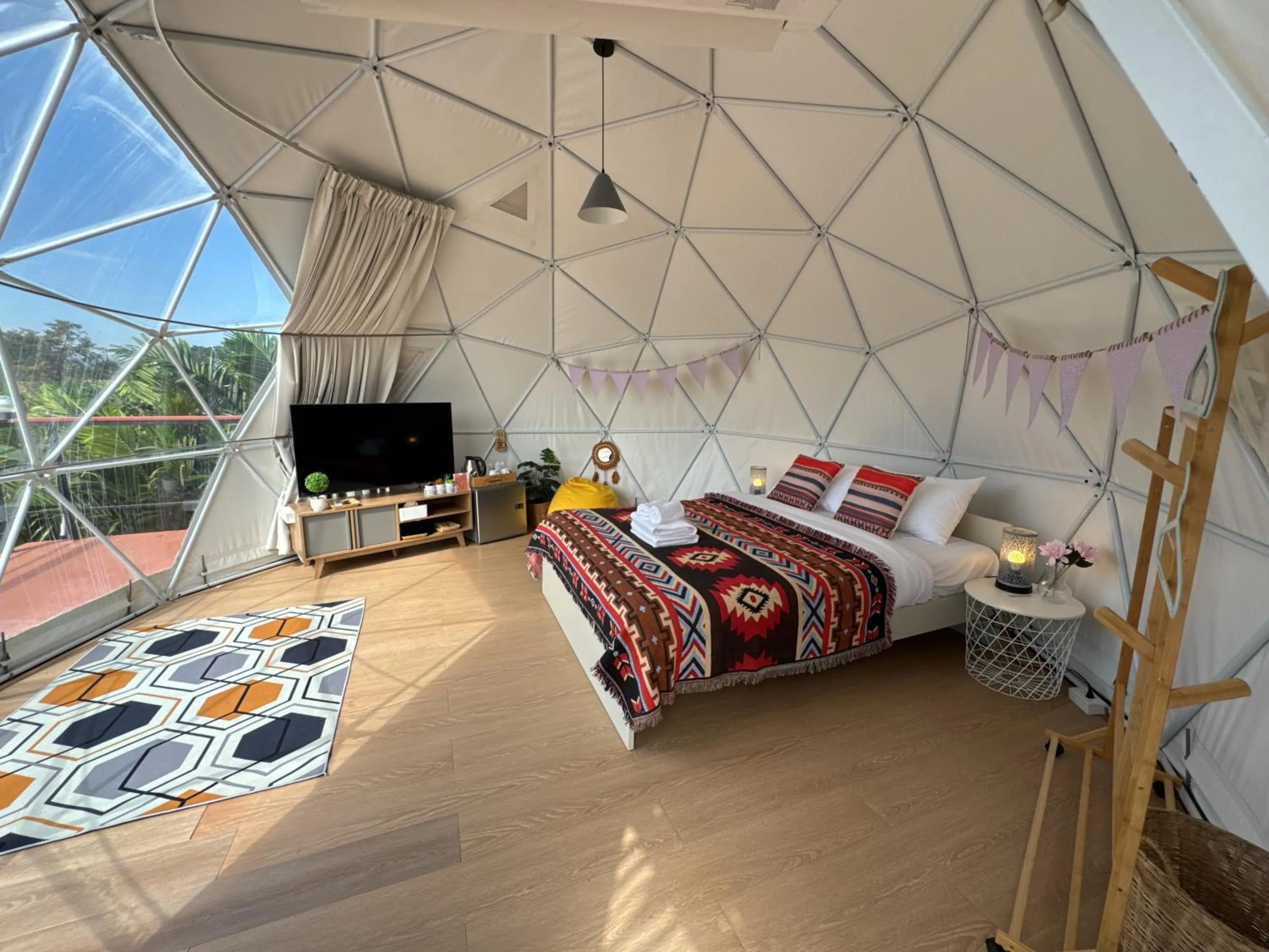 Bed in The Campster Kanchanaburi