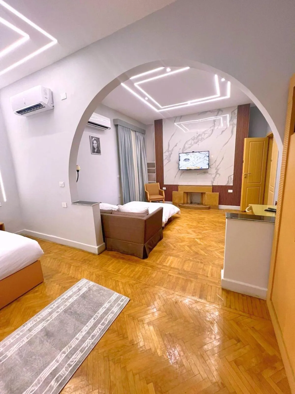 Bed in Zamalek House Hotel