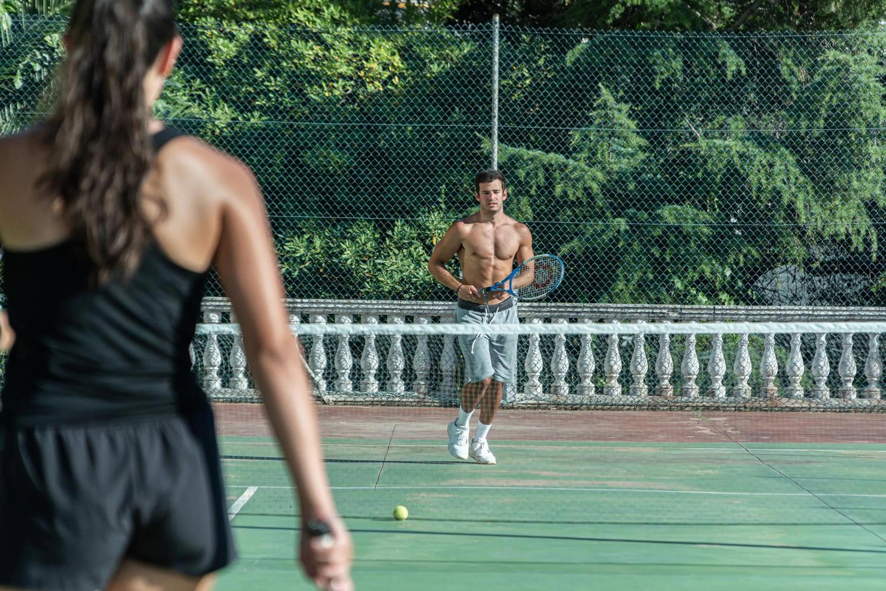 Tennis court in Hotel Don Juan Tossa