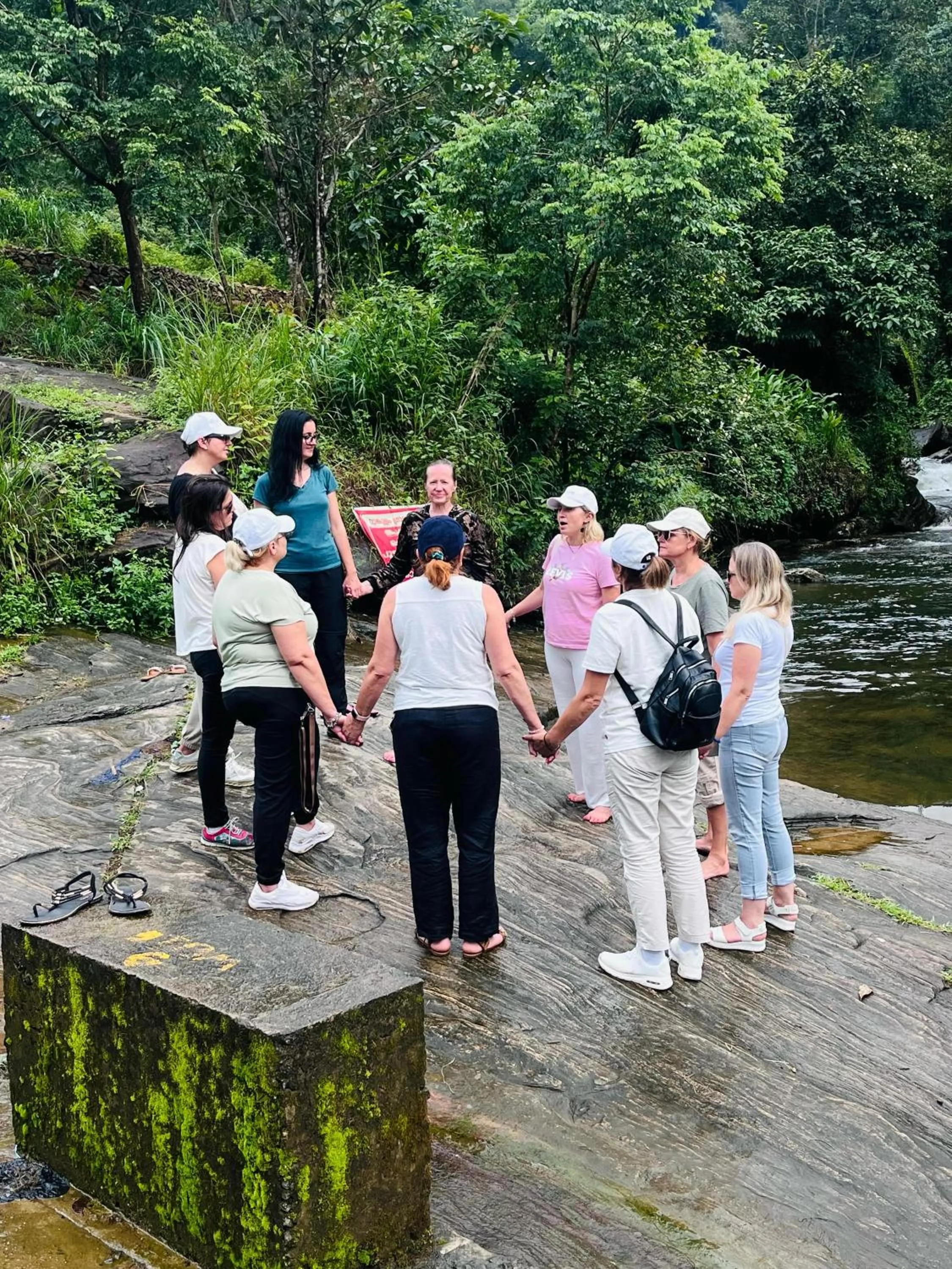 group of guests in Forestscape Resort Munnar