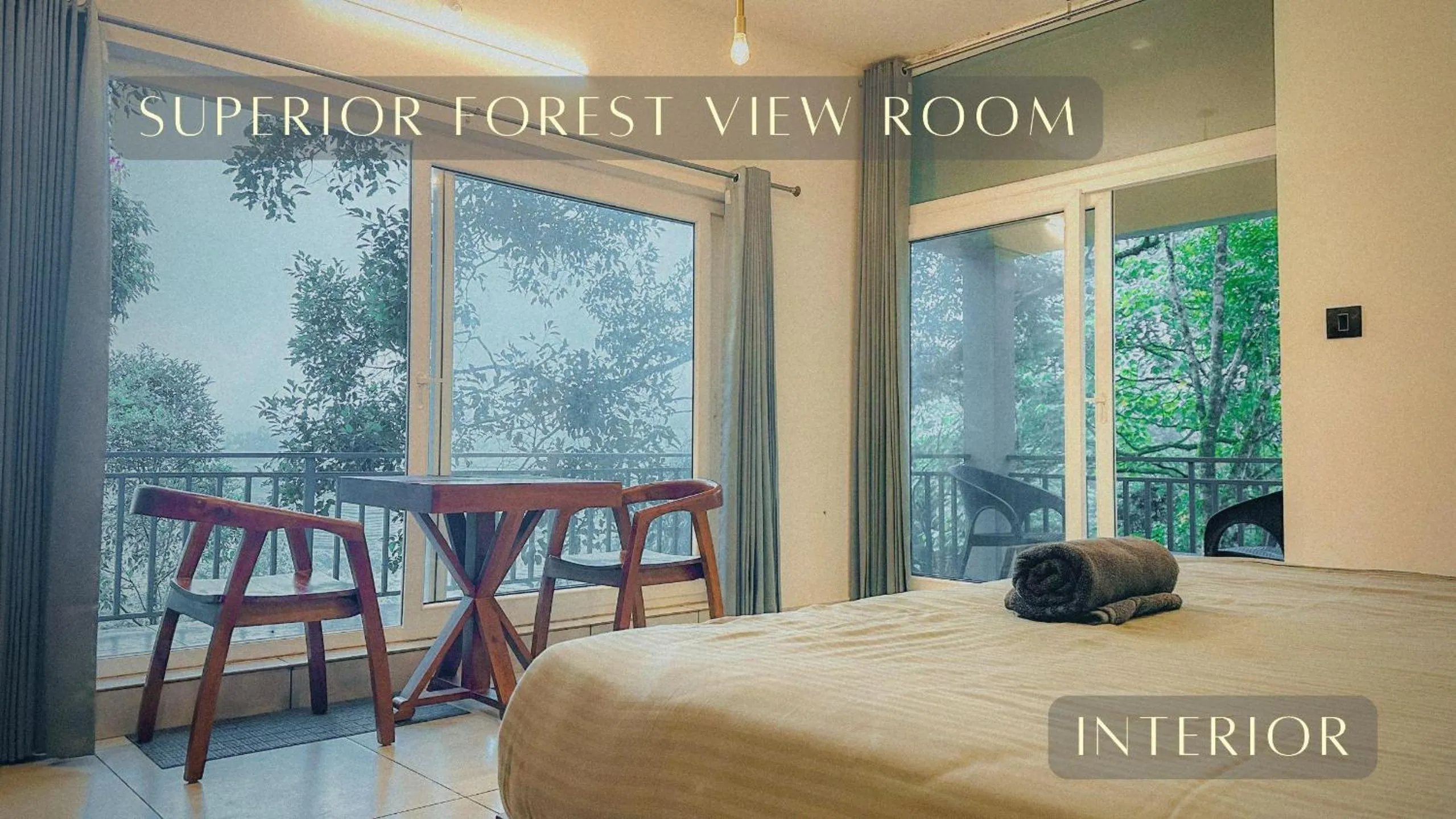 Bed in Forestscape Resort Munnar