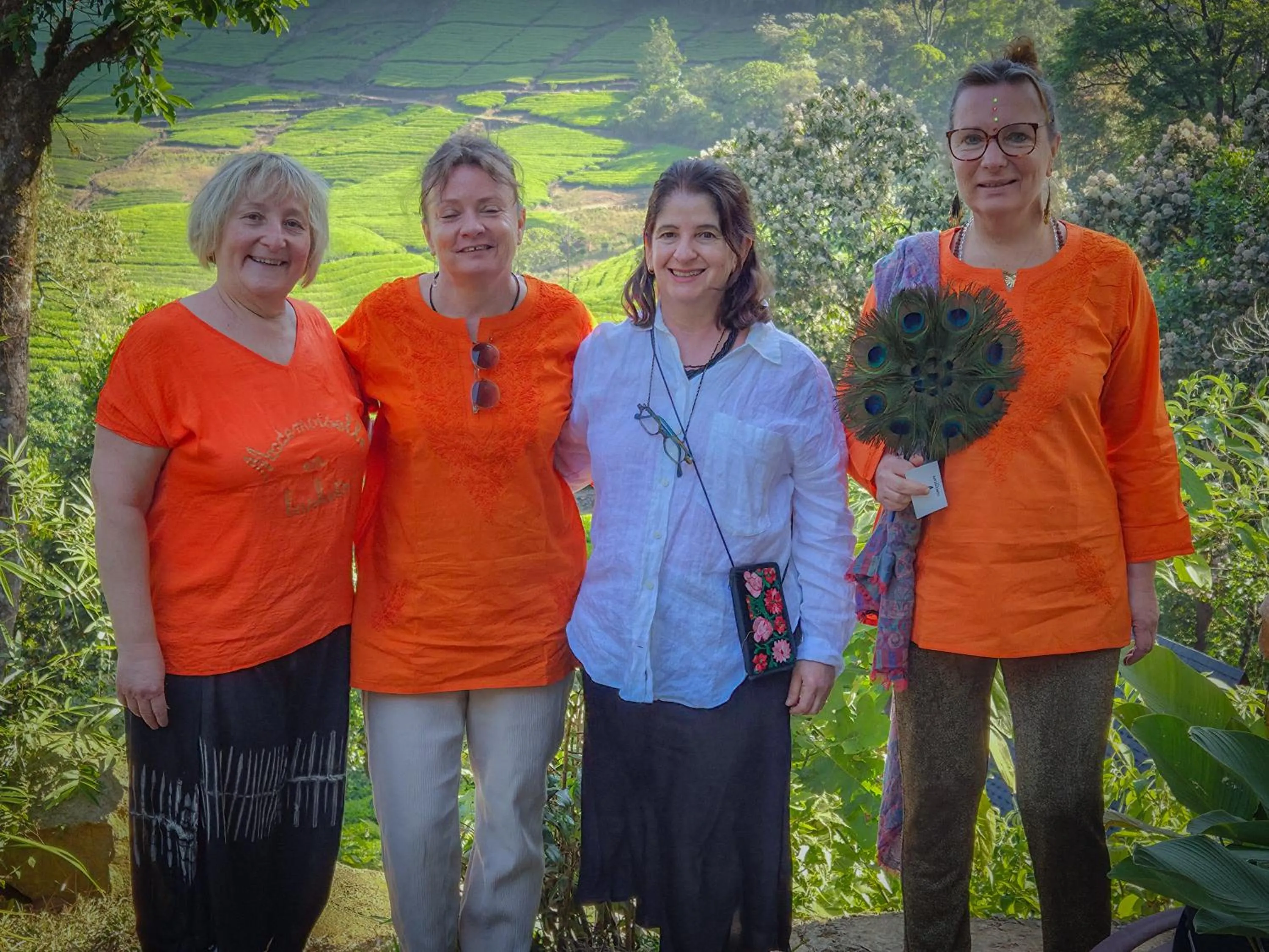 group of guests in Forestscape Resort Munnar