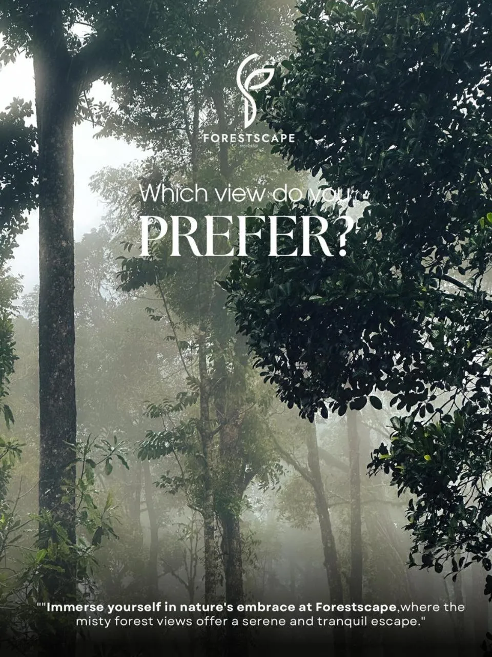 Natural landscape in Forestscape Resort Munnar