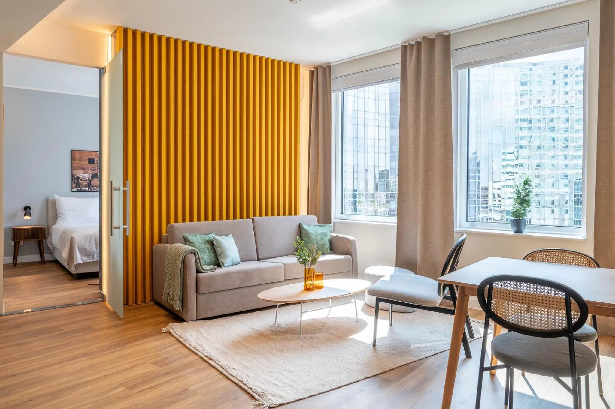 Bed in Limehome Amsterdam Gatwickstraat