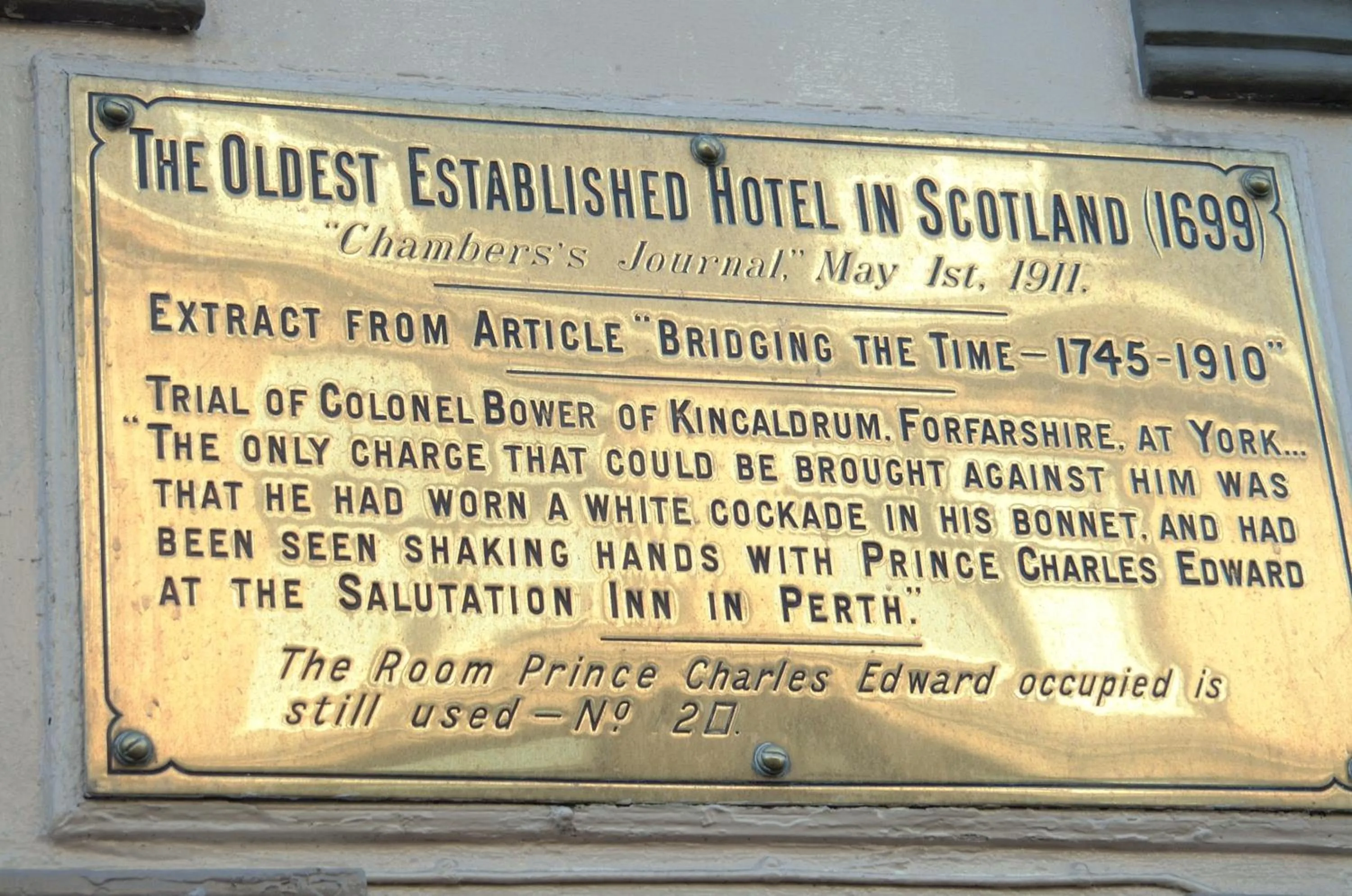 Property logo or sign in Salutation Hotel