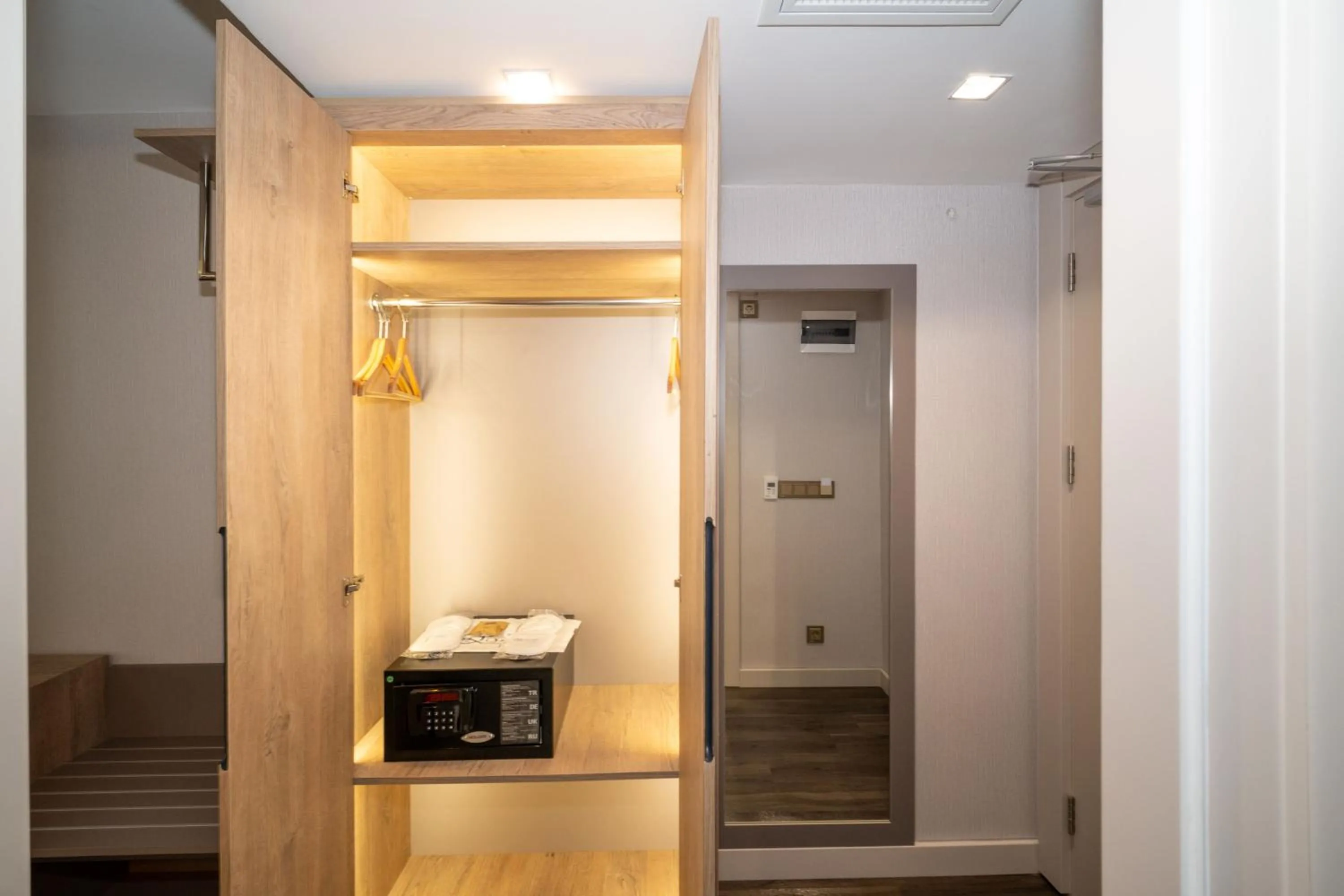 wardrobe in Querencia Hotel