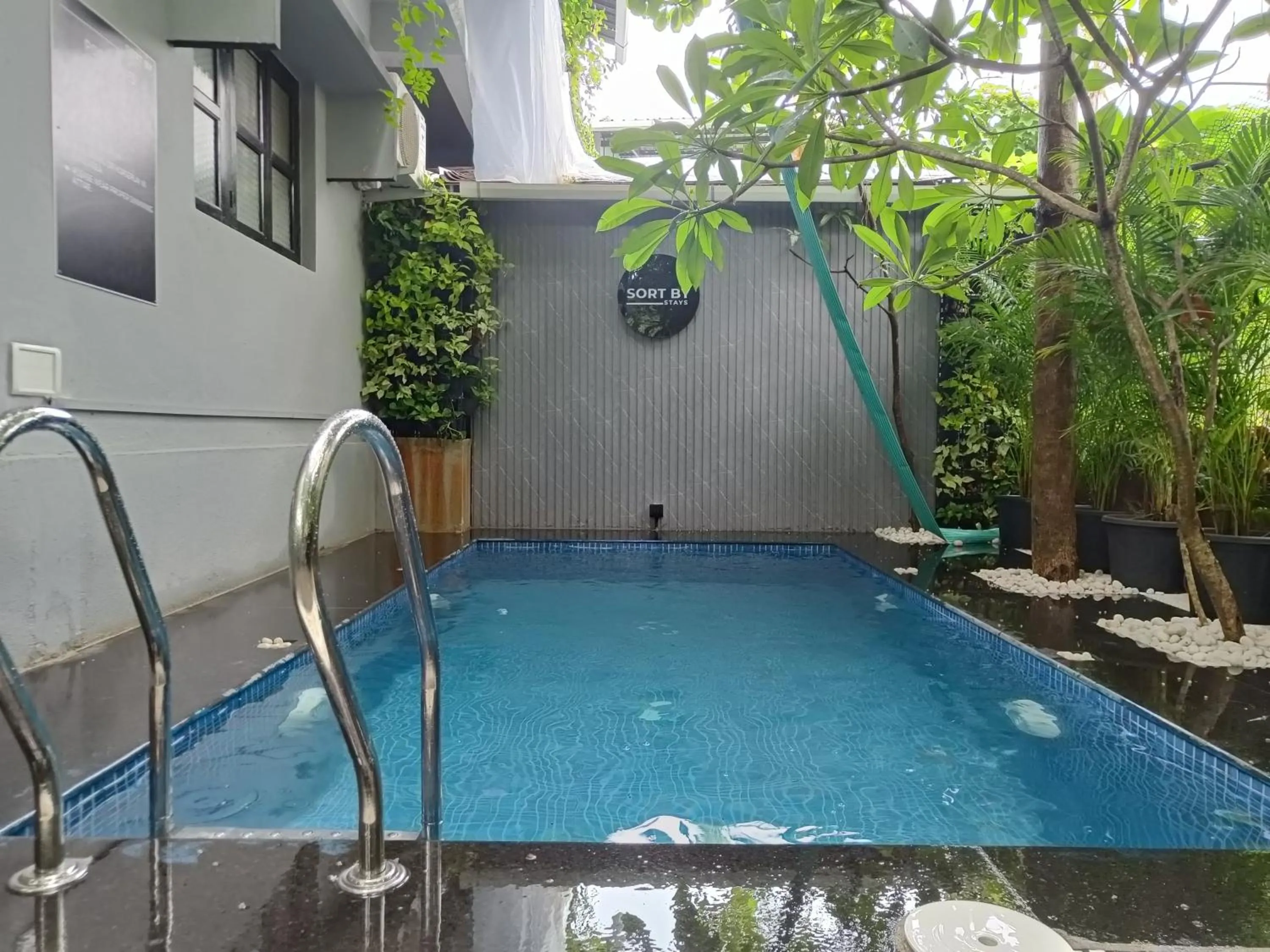 Pool view in Sort By Stays, Grand Peddem, Anjuna